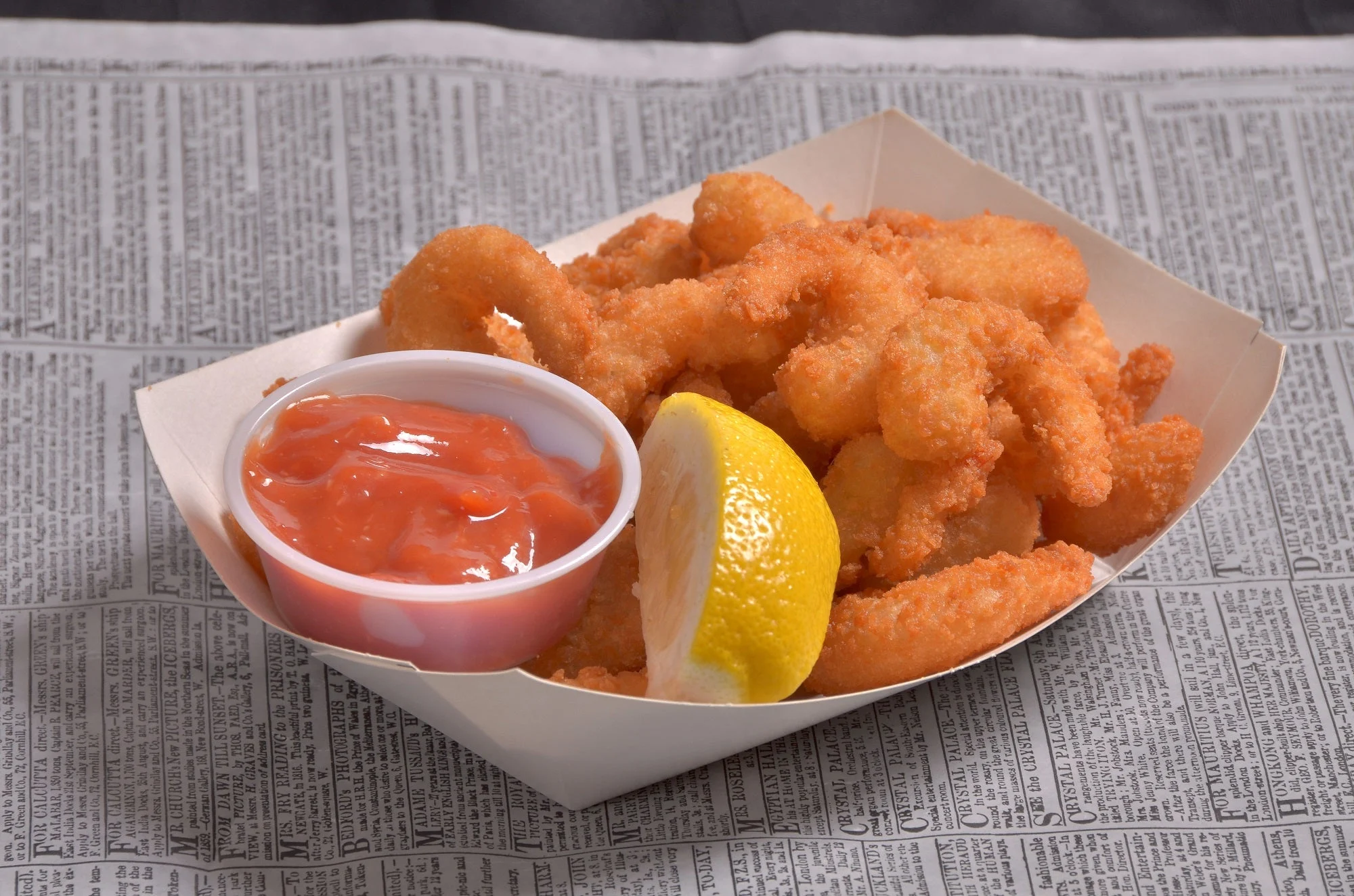 Mrs. Friday's Flyingjib Imitation Breaded Pouch Shrp 7.5 Ounce Size - 12 Per Case.