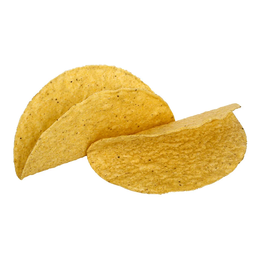 Mission 6 Inch Large Yellow Taco Shells 25 Count Packs - 8 Per Case.