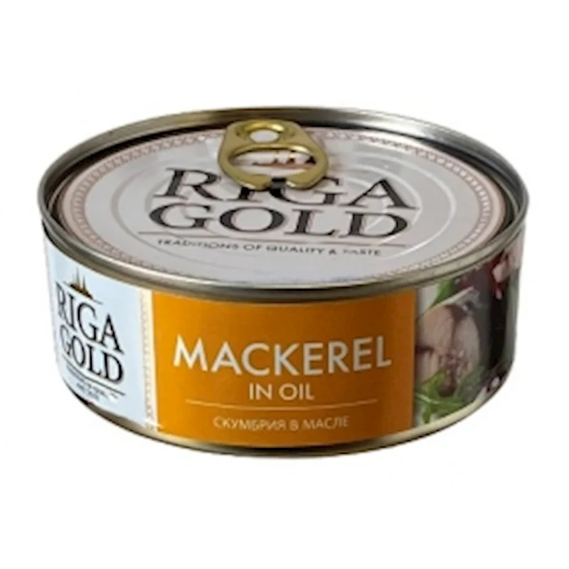 RIGA GOLD Mackerel In Oil 240g/24pack
