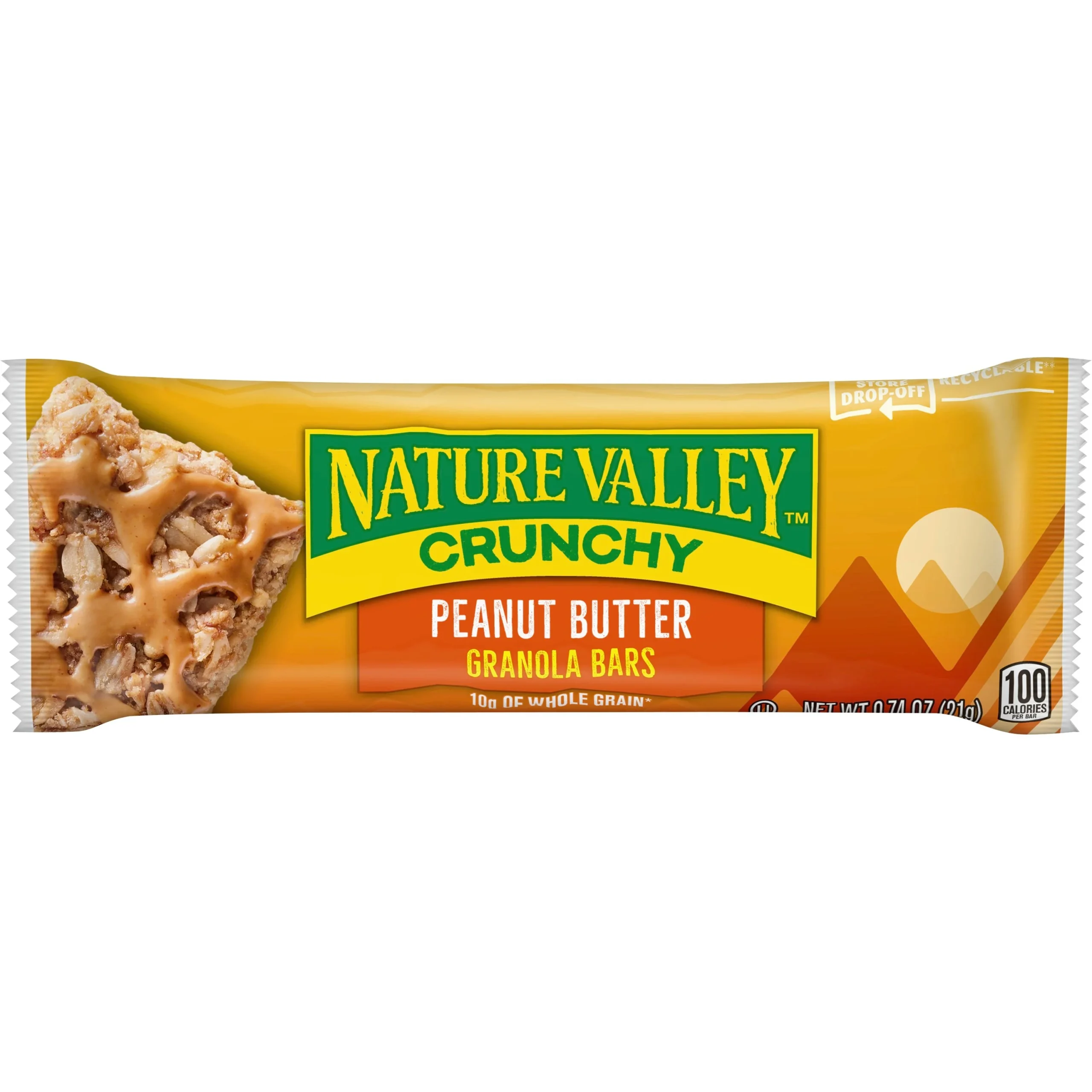 Nature Valley Crunchy Granola Bars Peanutbutter 0.74 Ounce Size - 144 Per Case.
