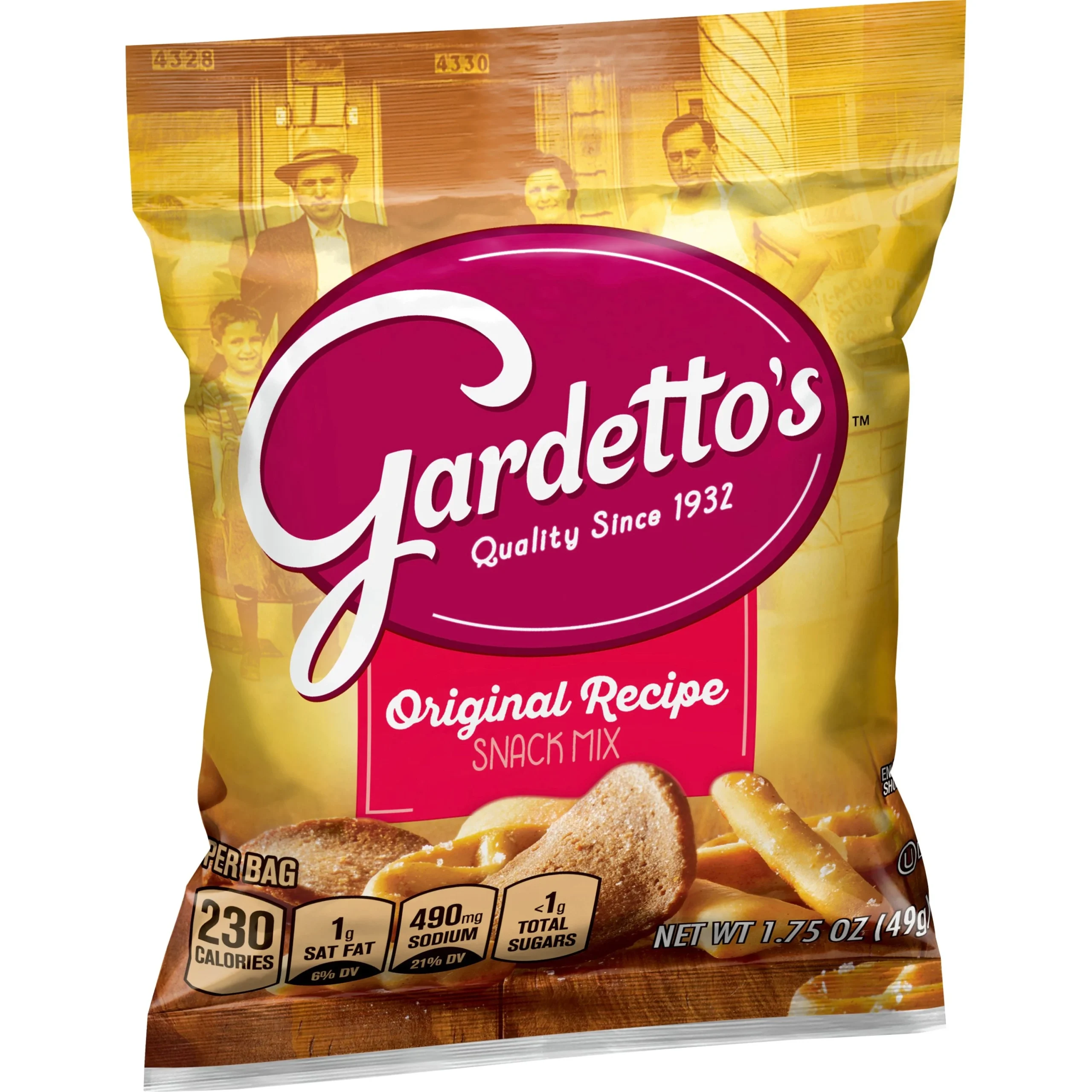 Gardetto's Snack Mix Single Serve Original Recipe 1.75 Ounce Size - 60 Per Case.