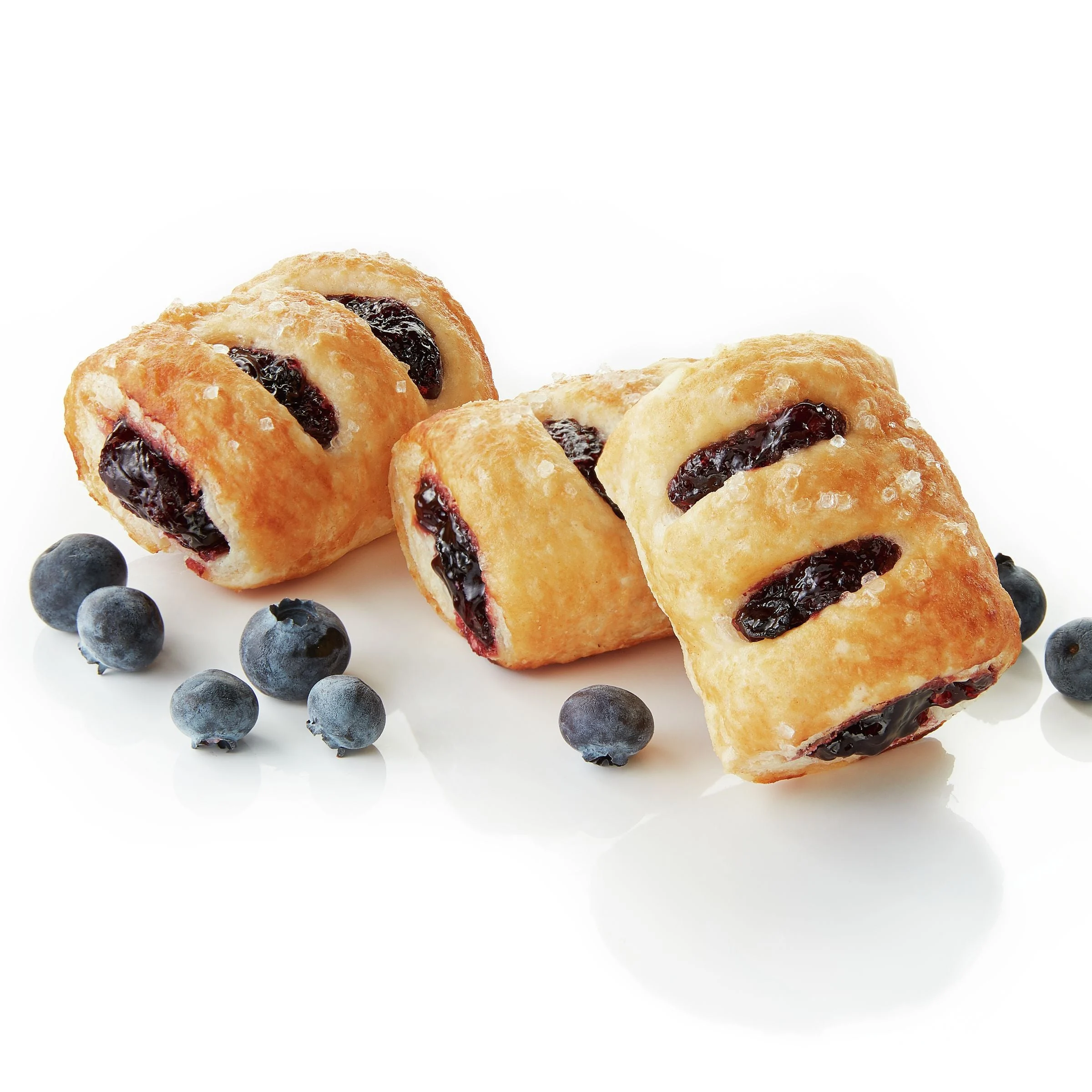 Pillsbury Frozen Strudel Bites Dough Sugared Blueberry 16 Pound Each - 1 Per Case.