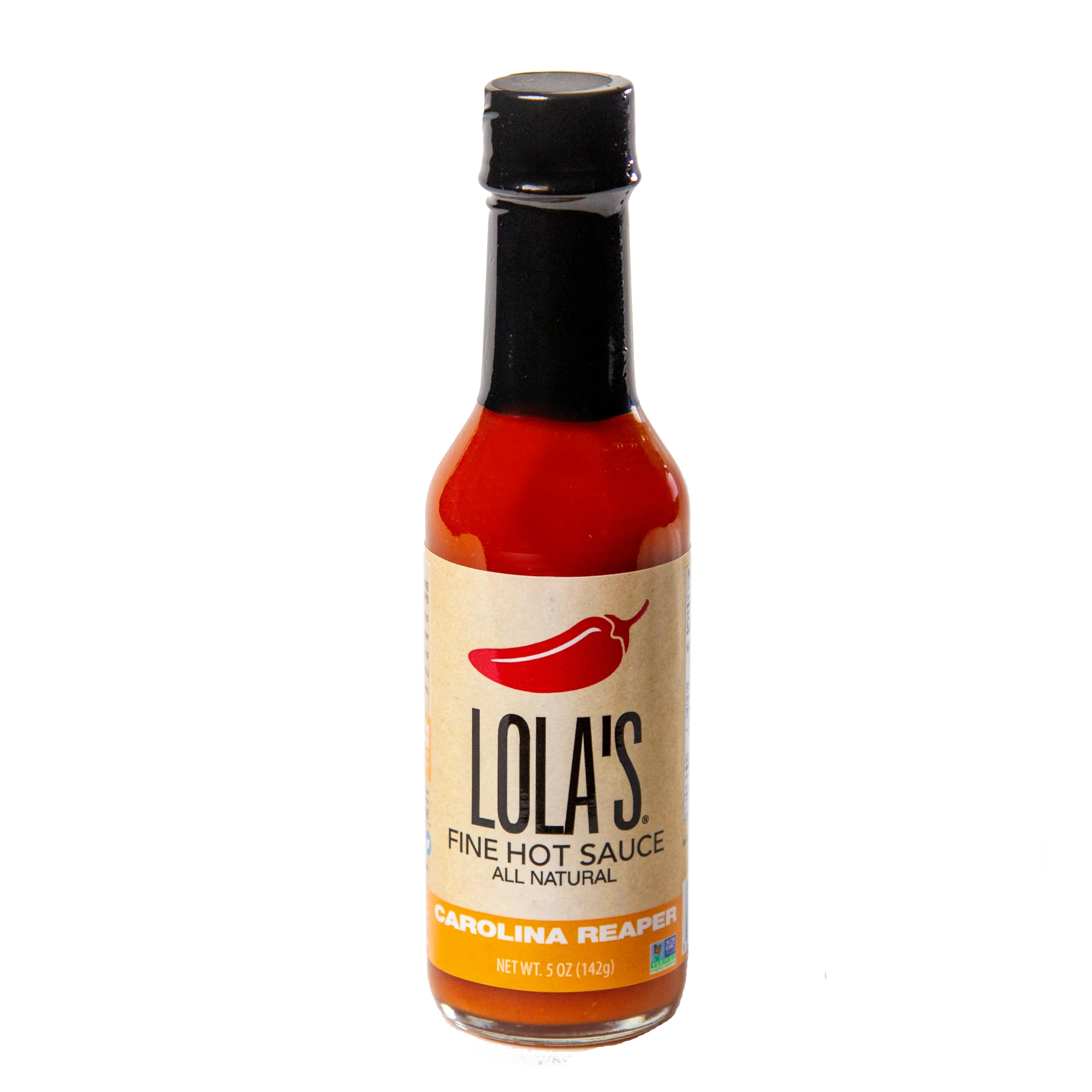 Lola's Fine Hot Sauce Carolina Reaper 5 Ounce Size - 12 Per Case.