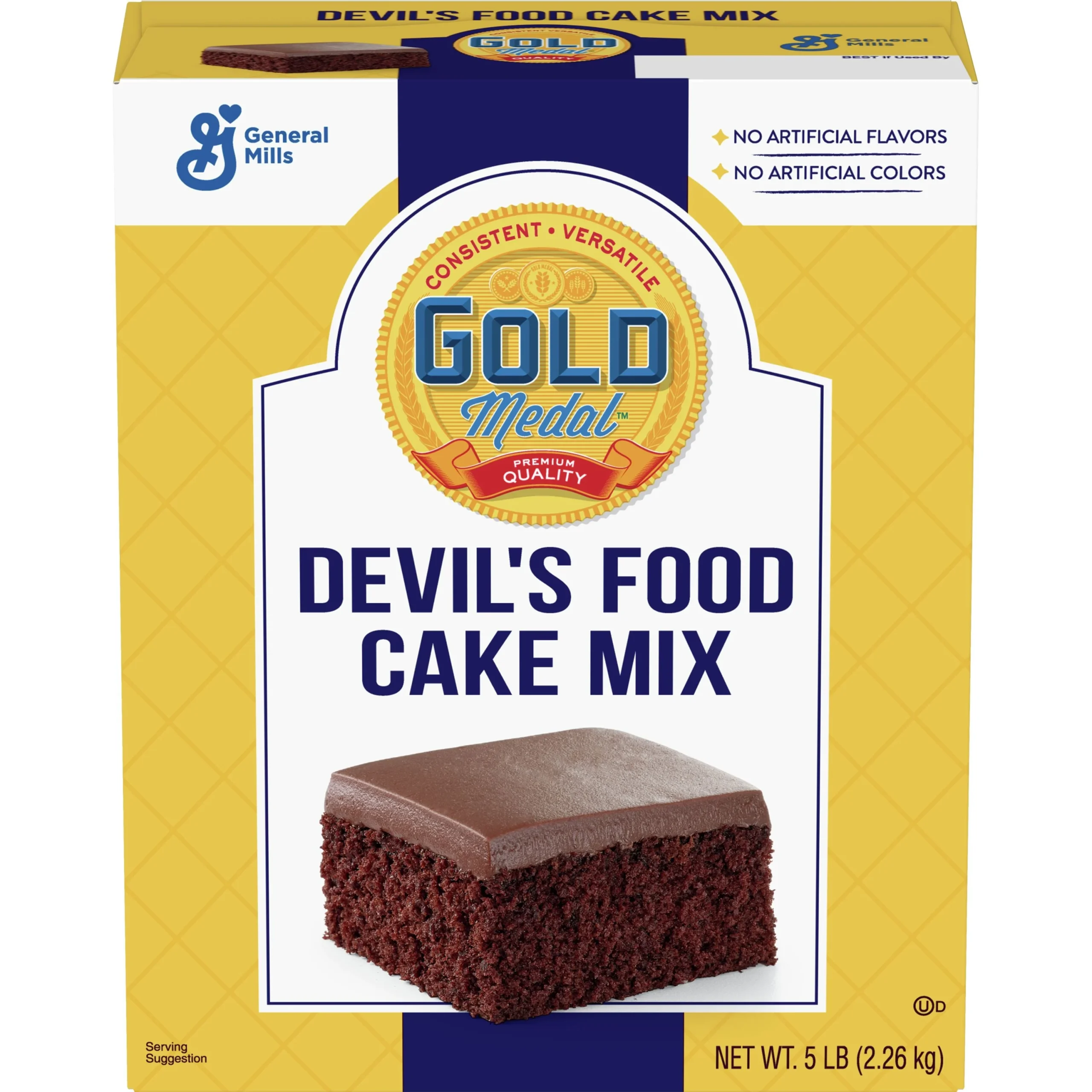Gold Medal Cake Mix Devil's Food 5 Pound Each - 6 Per Case.