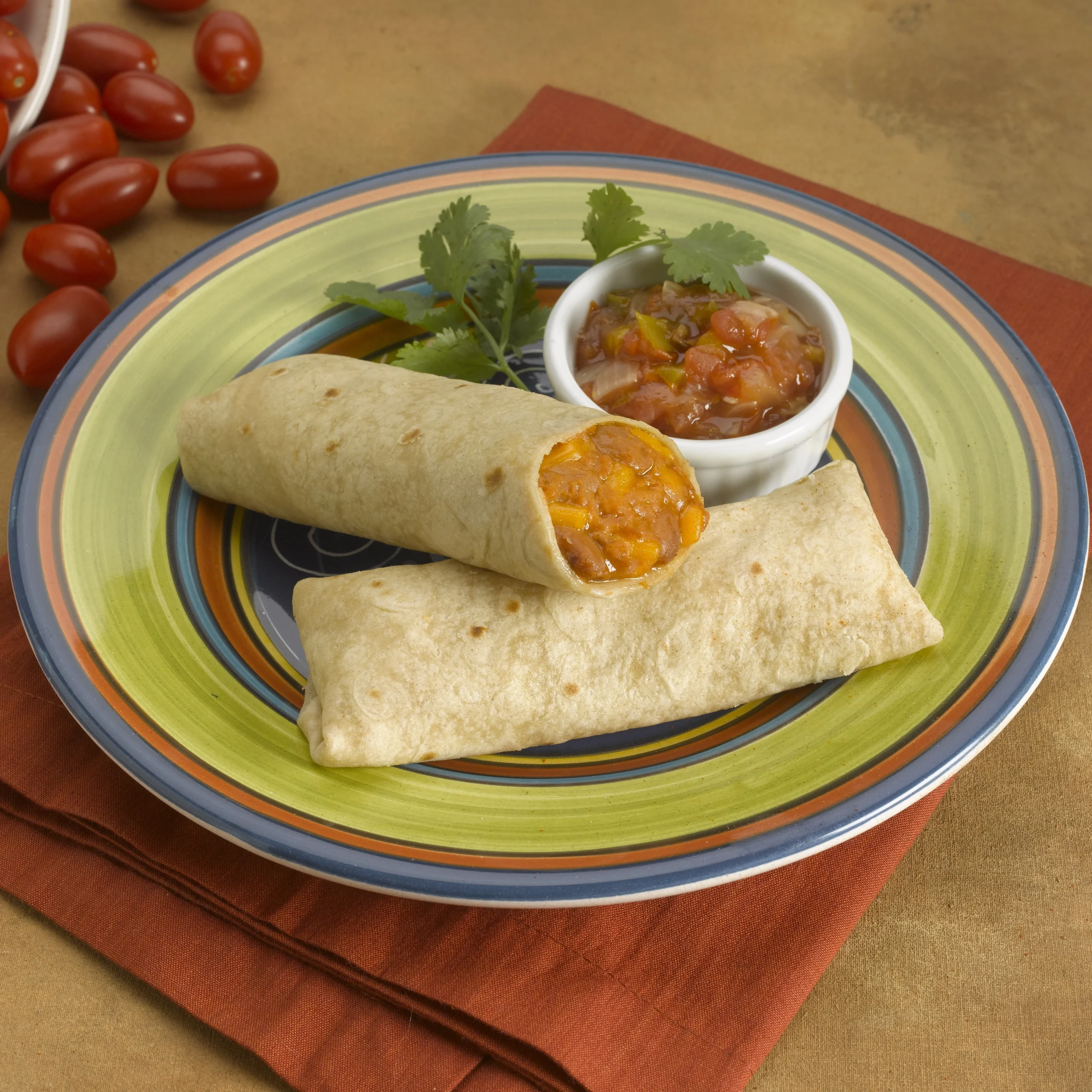 Los Cabos Bean & Cheese Burrito Whole Graincooked Child Nutrition 3.95 Ounce Size - 72 Per Case.