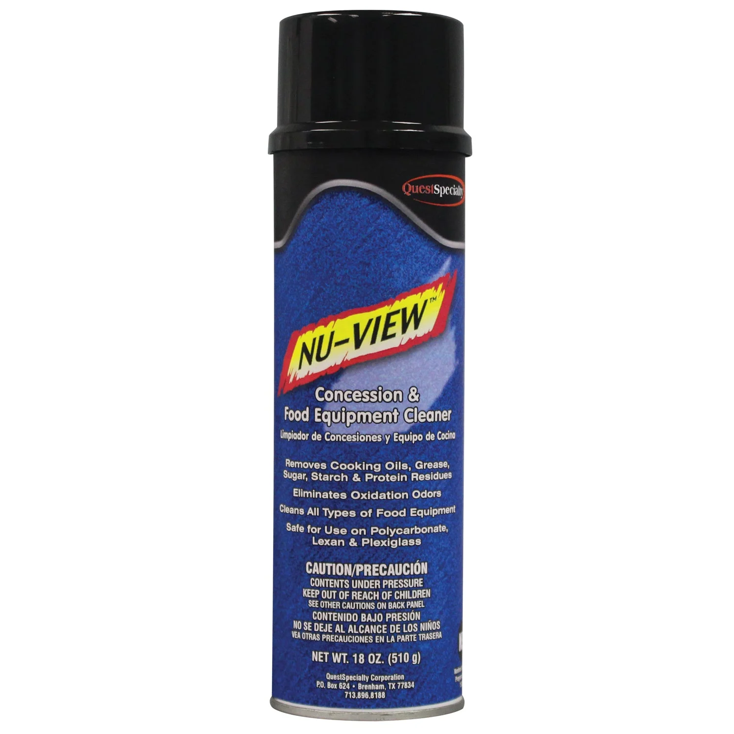 Nu-View Concession & Food Equip. Cleaner 6/20 Oz. Case 18 Oz. Net Weight Nsf Approved A1