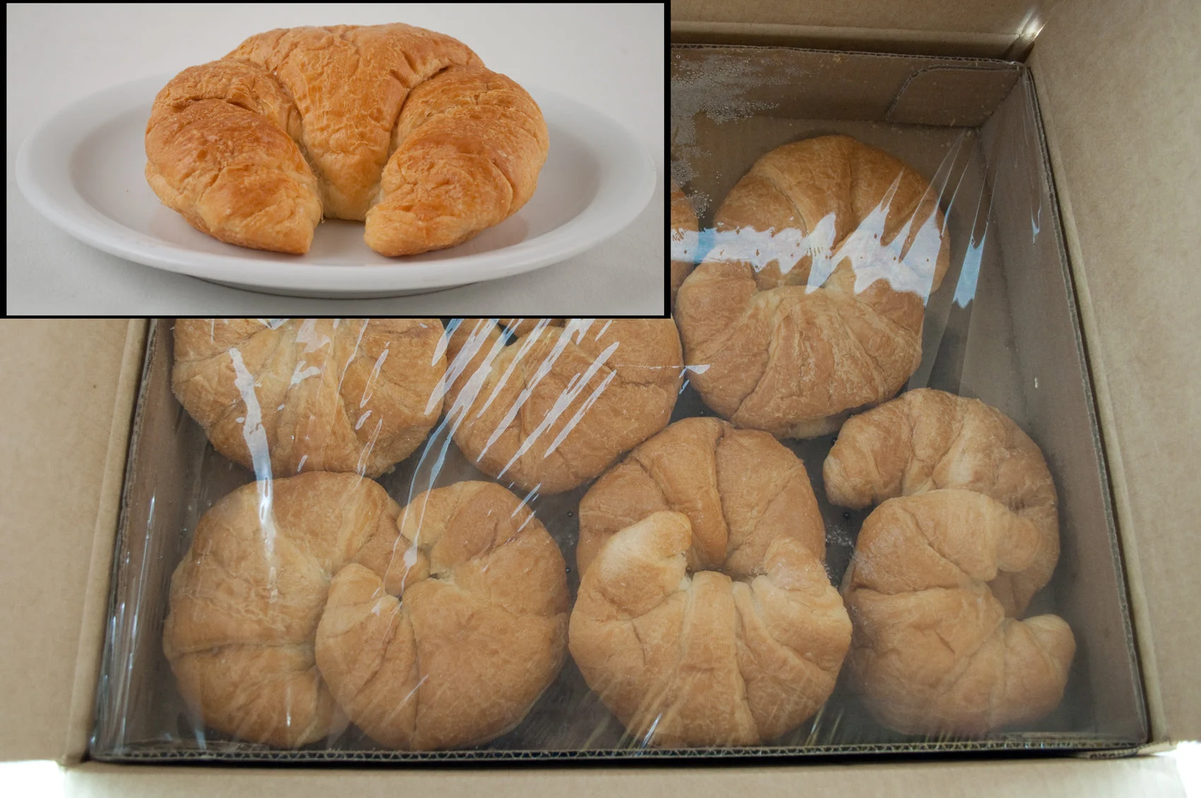 Pillsbury Baked Croissant Butter Curved 3 Ounce Size - 4 Per Case.