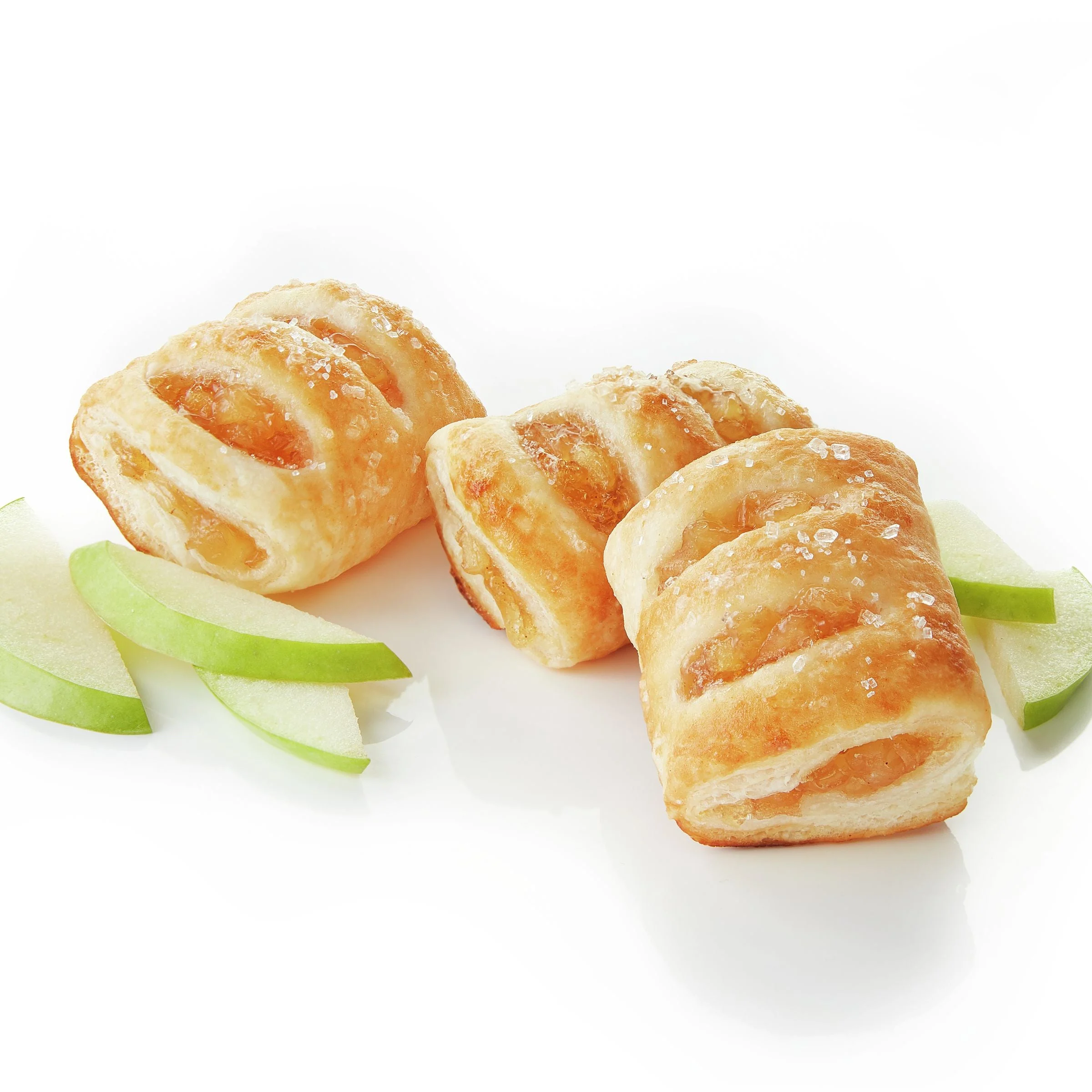 Pillsbury Frozen Strudel Bites Dough Sugared Apple 16 Pound Each - 1 Per Case.