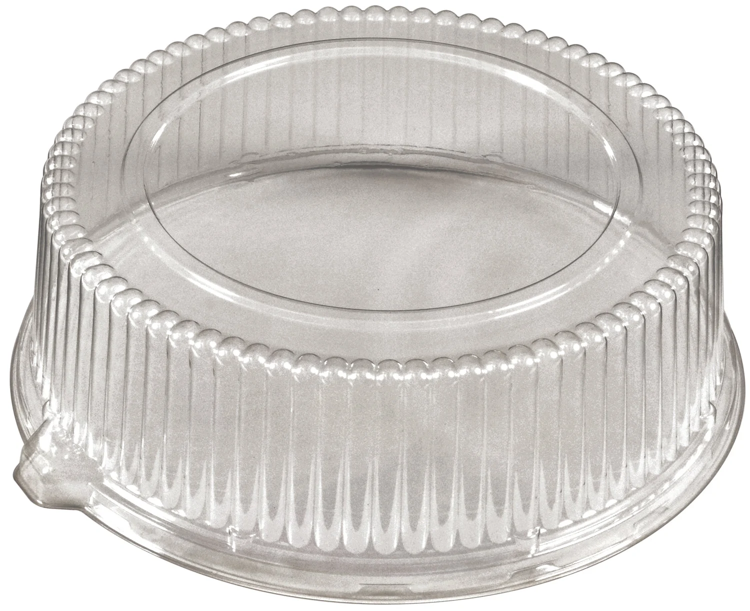 Partipak 12" Round Pet Fluted Dome Lid