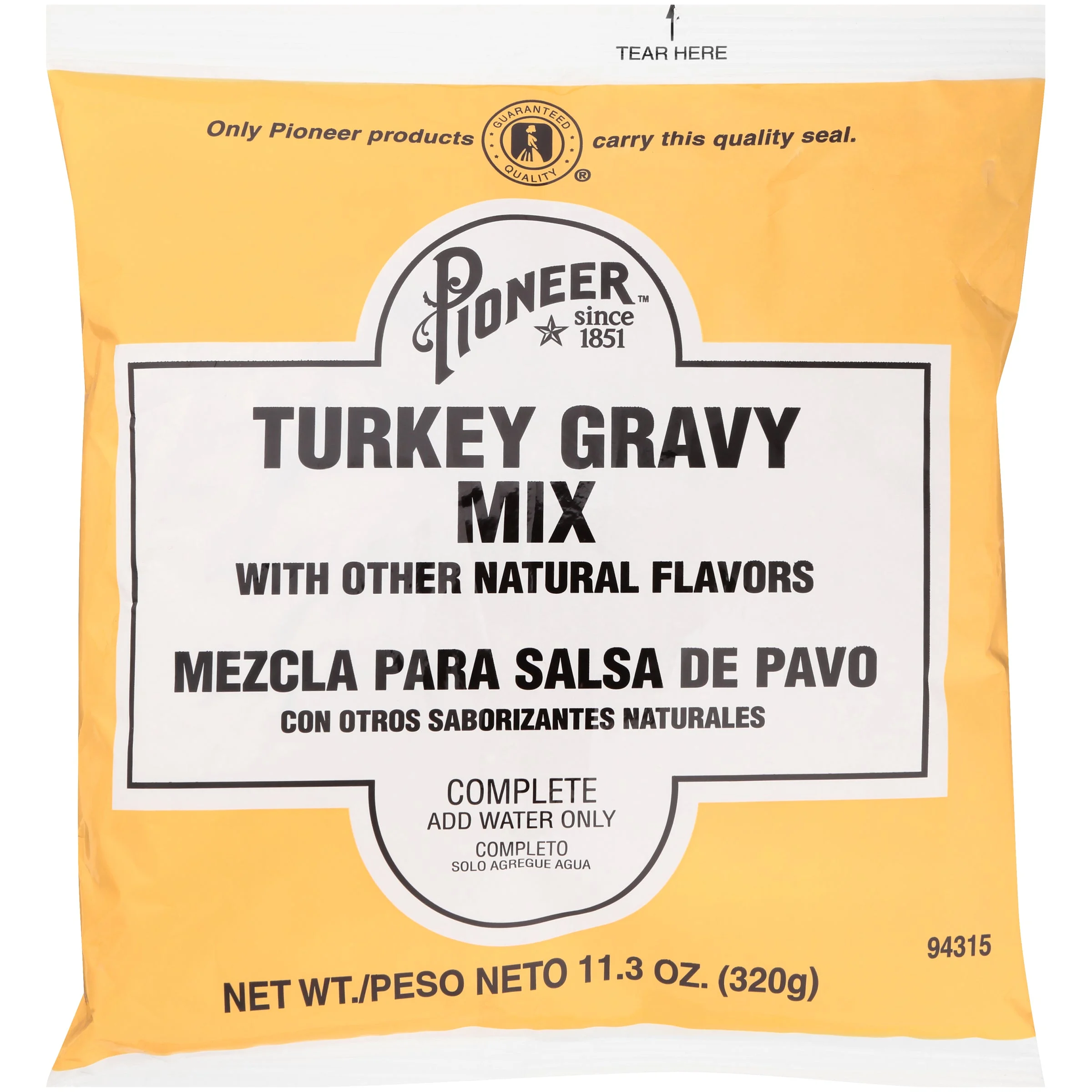 Pioneer Turkey Gravy Mix 11.3 Ounce Size - 6 Per Case.