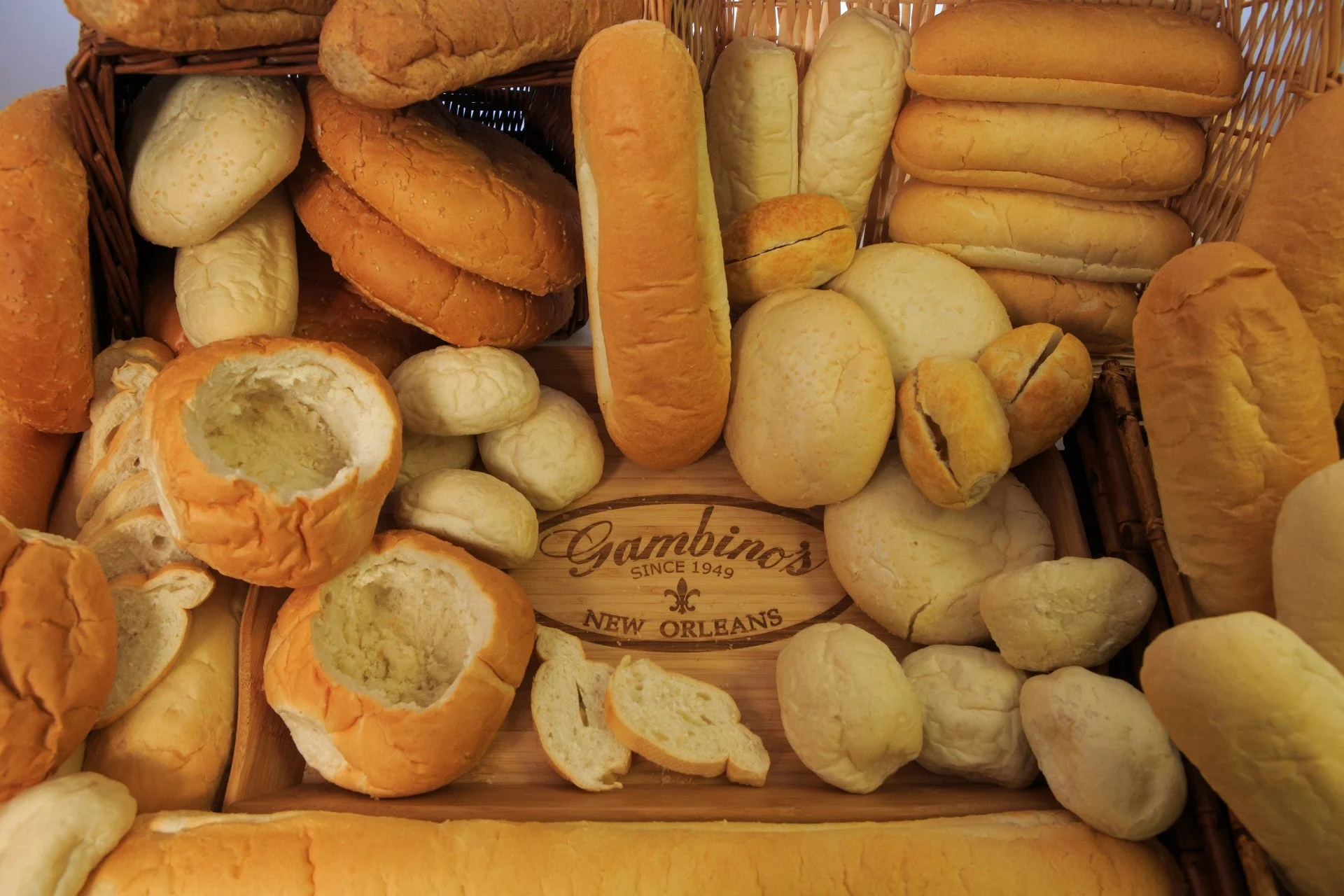 French Bread Gallagher Hinged 8 Inch Wheat 5 Ounce Size - 50 Per Case.