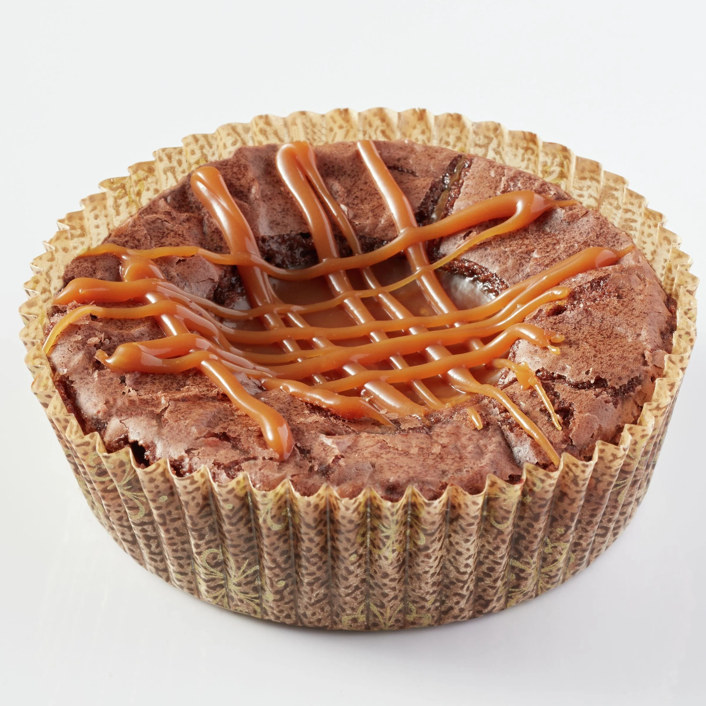 Pillsbury Thaw And Serve Molten Caramel Drizzled Brownies 2.5 Ounce Size - 60 Per Case.