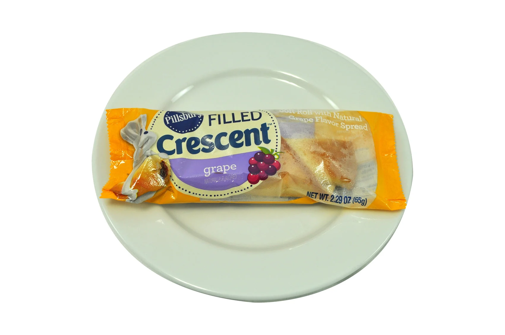 Pillsbury Frozen Filled Crescent Grape 2.29 Ounce Size - 72 Per Case.