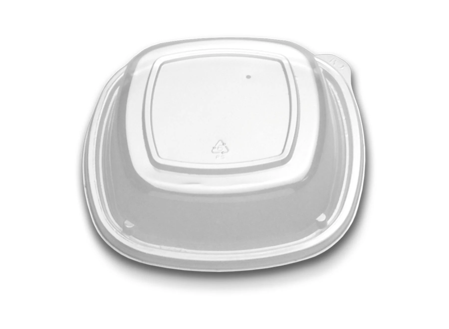 In High Dome Forum Plate Lid Clr Vented 108 Each - 432 Per Case.