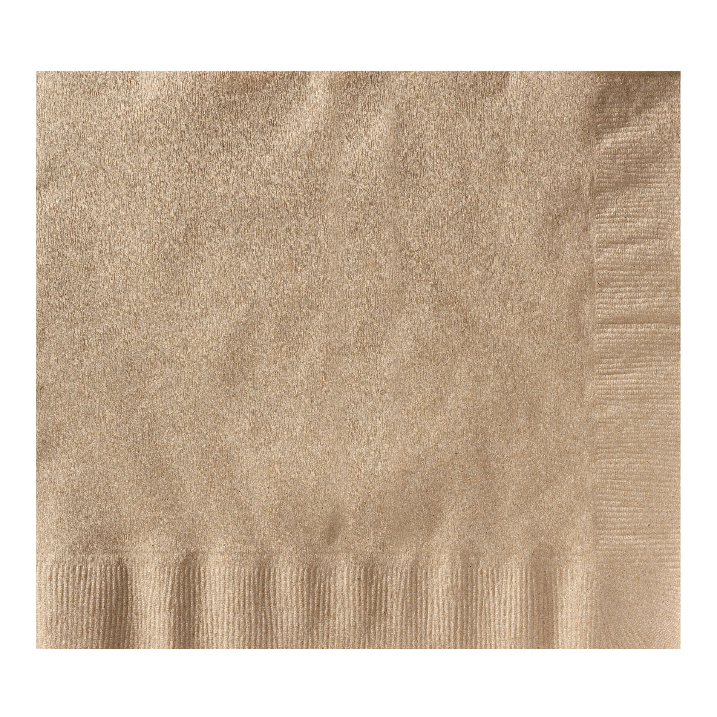 Napkin Dinner Kraft 17X17 2 Ply 1/4 Fold 100 % Recycled Earth Wise