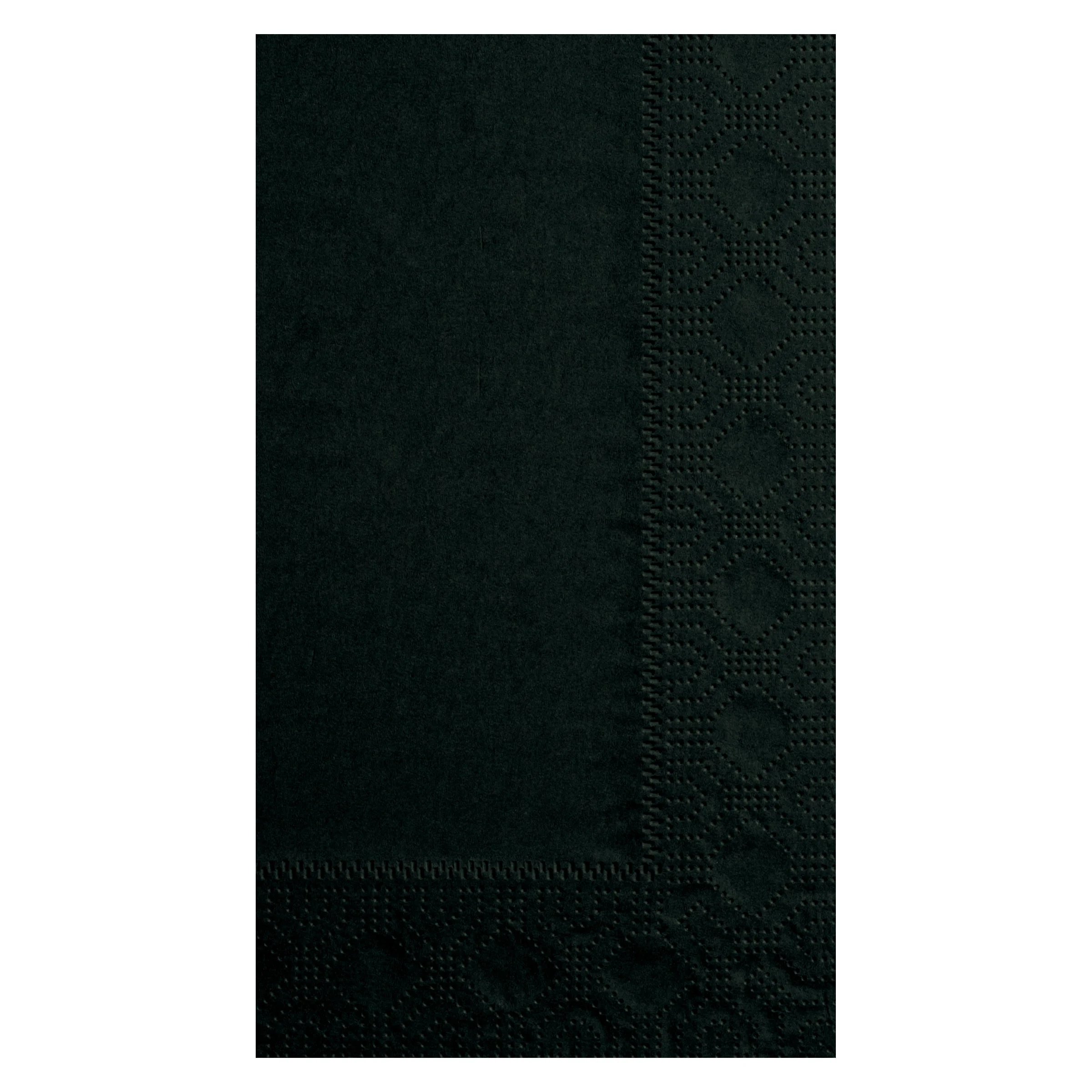 Napkin Dinner Black 15X17 2 Ply 1/8 Fold Paper