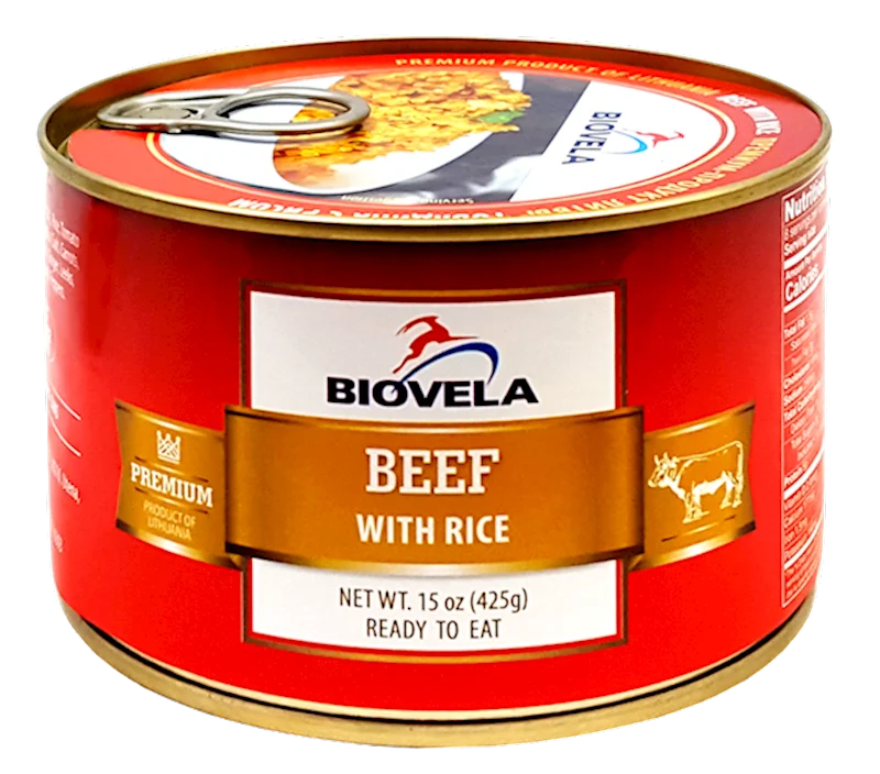 BIOVELA Beef with Rice 425g/12pack