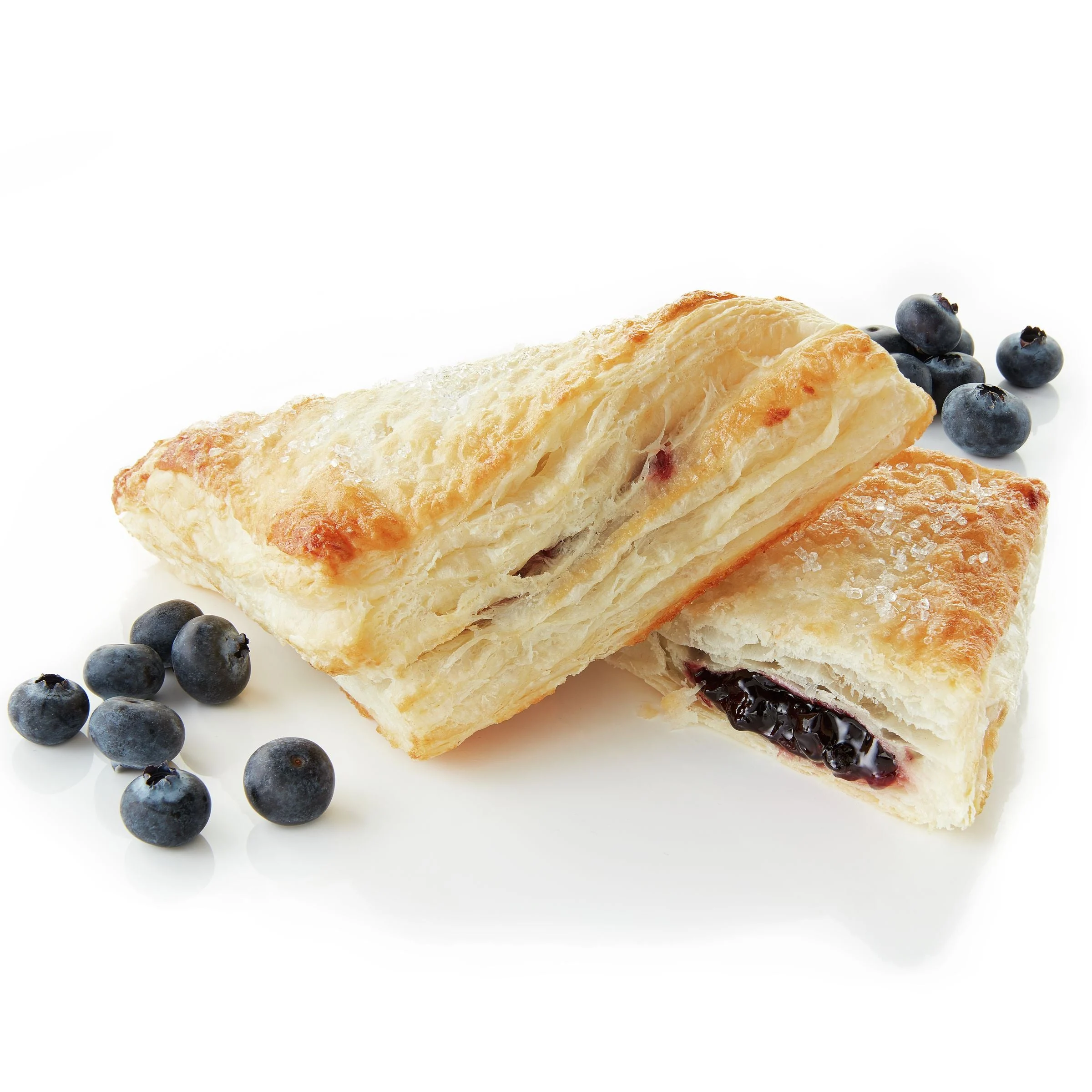 Pillsbury Frozen Turnover Dough Sugared Blueberry 13.87 Pound Each - 1 Per Case.