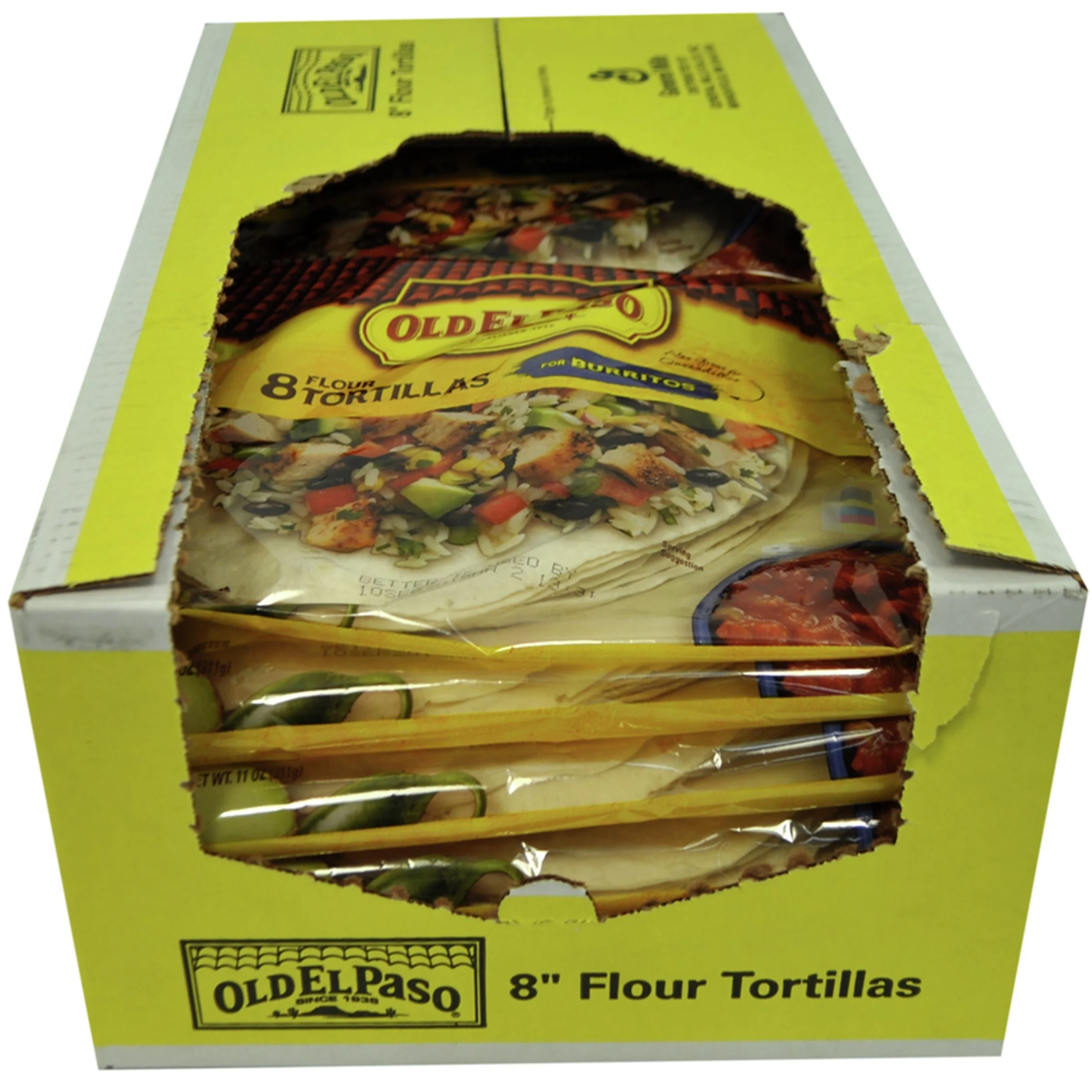 Old El Paso Shells Tortilla 8 Inch 11 Ounce Size - 12 Per Case.