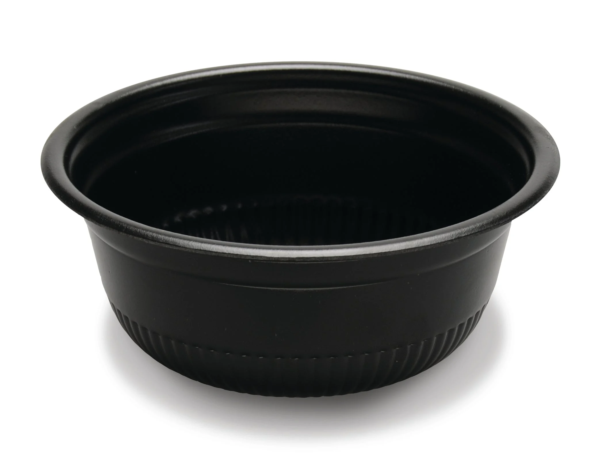 4" Round Black Ps Hot Cold Bowl 6 Oz.