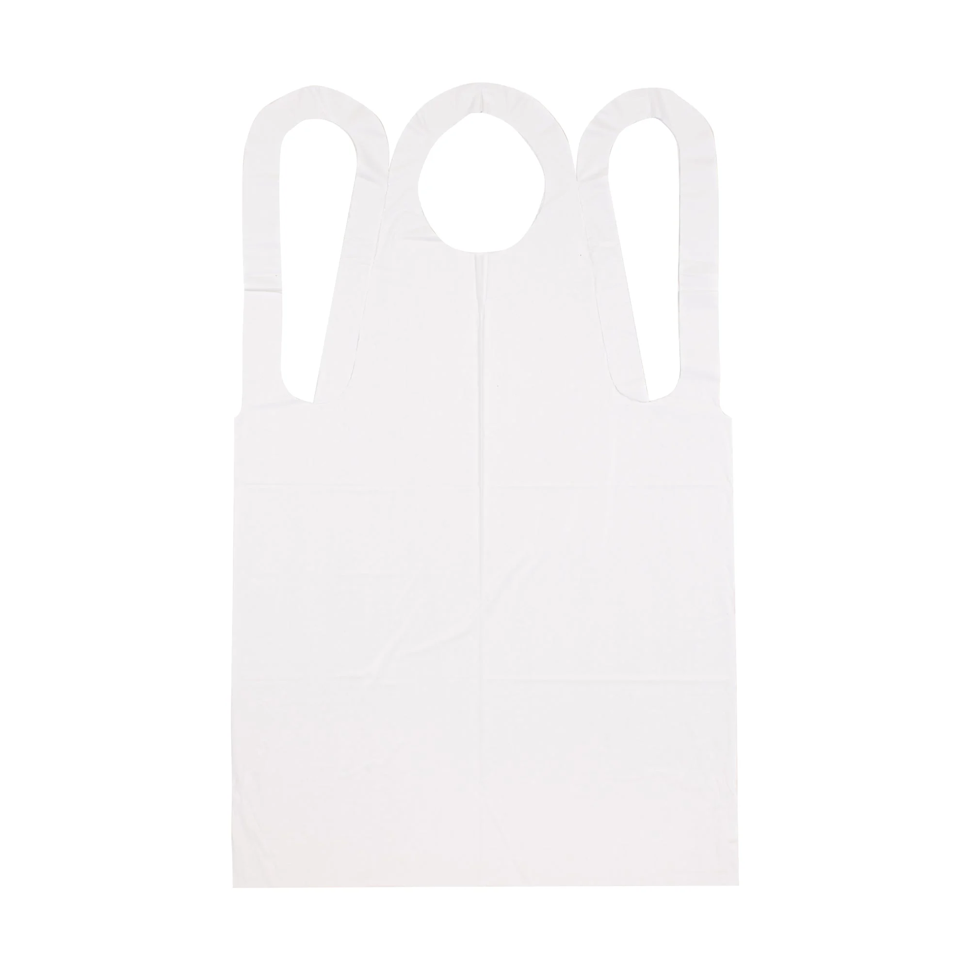 Neatgards Medium Duty Embossed White Poly Apron 1 - 100 - 100 Ea