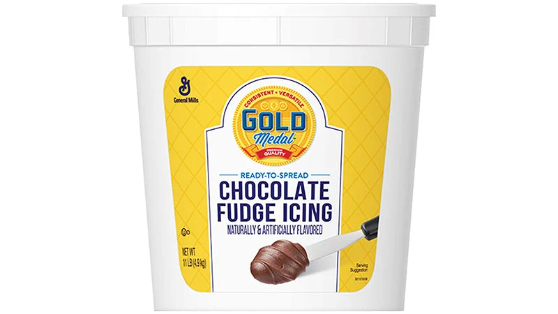 Gold Medal Icing Ready To Spread Chocolate Fudge 11 Pound Each - 2 Per Case.
