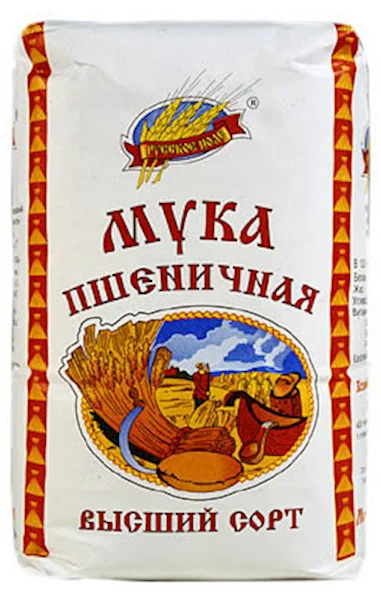 RUSSKOE POLE Wheat Flour 2000g/6pack