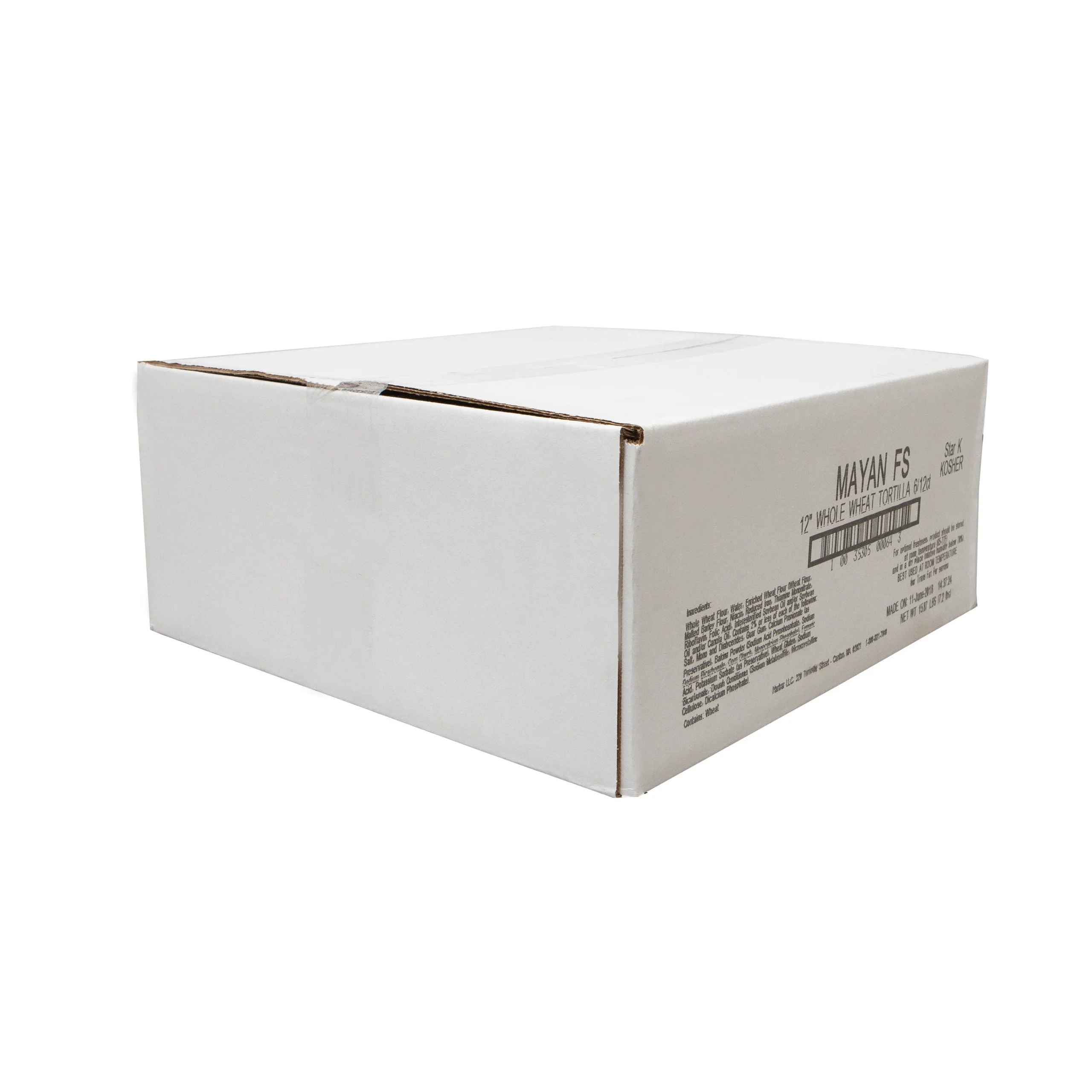 Mayan White Flour Tortilla 2 Inch 37.25 Ounce Size - 12 Per Case.