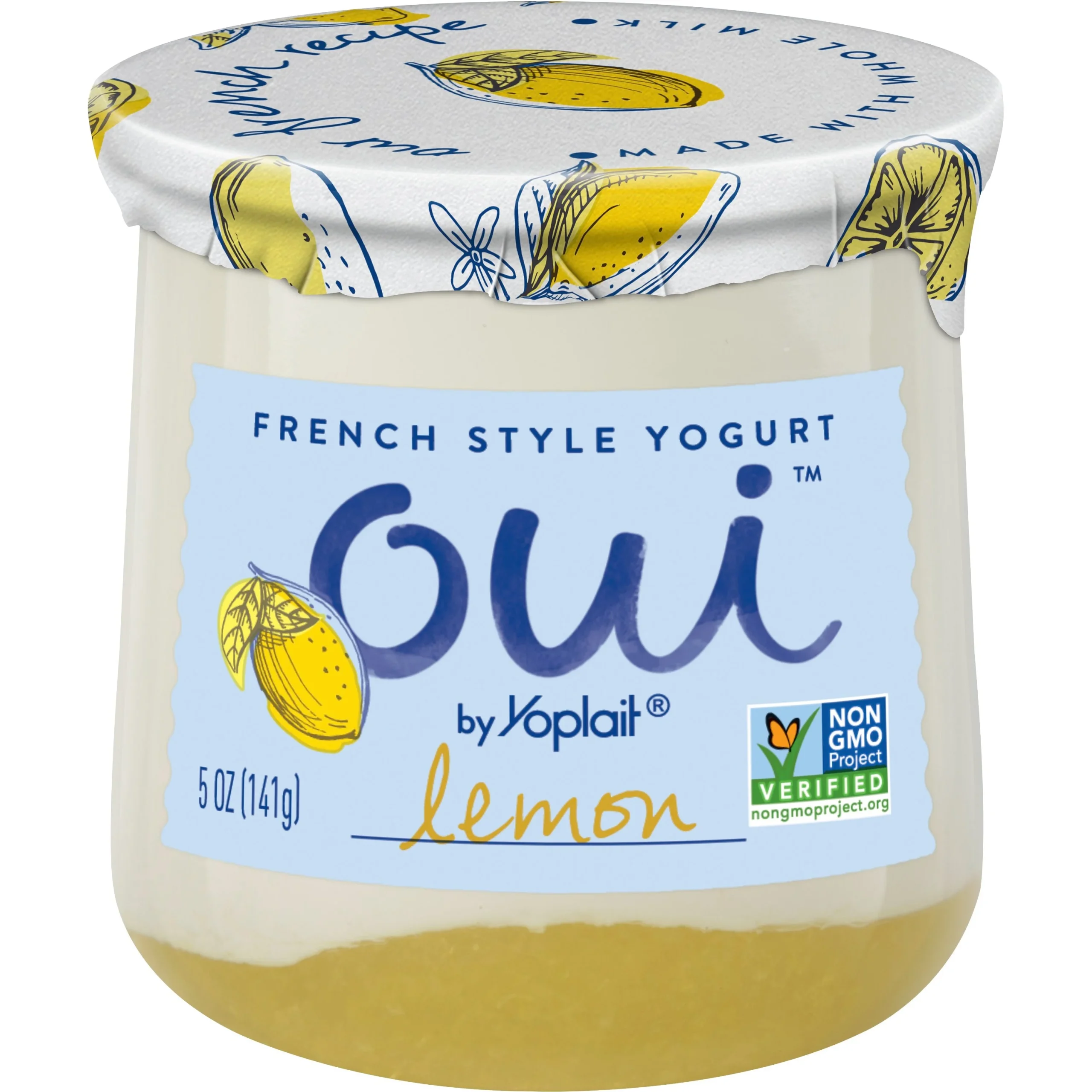 Oui By Yoplait French Style Yogurt Lemon 5 Ounce Size - 8 Per Case.