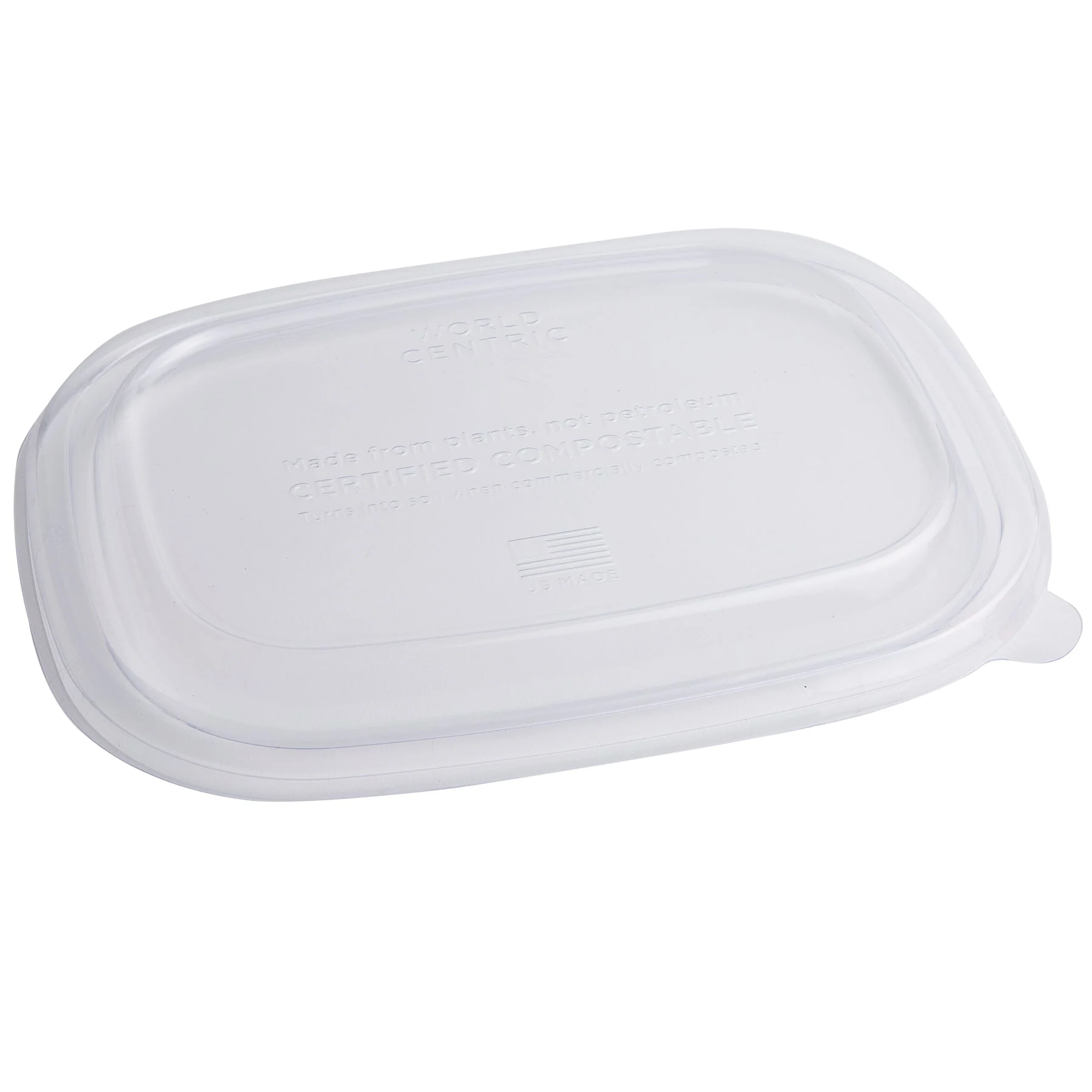 Lid Pla - 20-44 Oz Fiber Boxes Clear