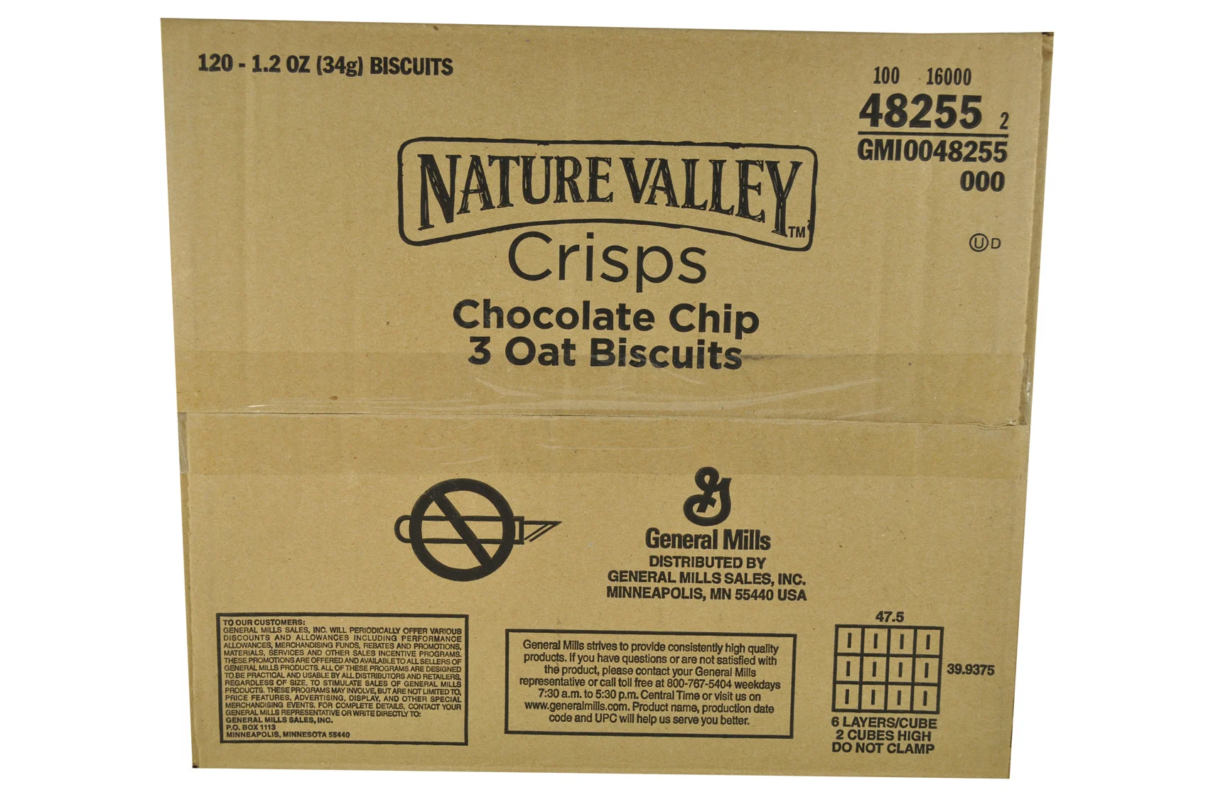 Nature Valley Crisps Snack Chocolate 1.2 Ounce Size - 120 Per Case.
