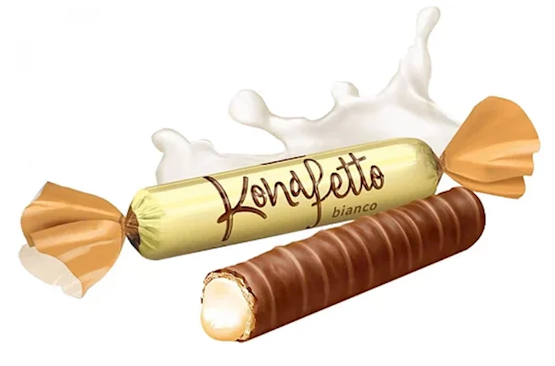 ROSHEN Konafetto Bianco Chocolate Glazed Waffers 2.2lb/5pack