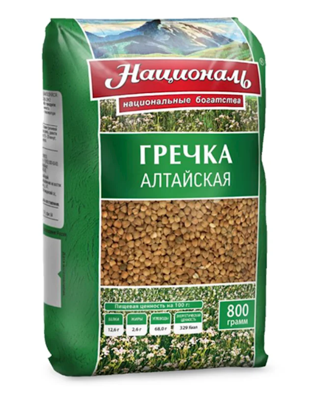 NATSIONAL Altayskaya Buckwheat 800g/12pack