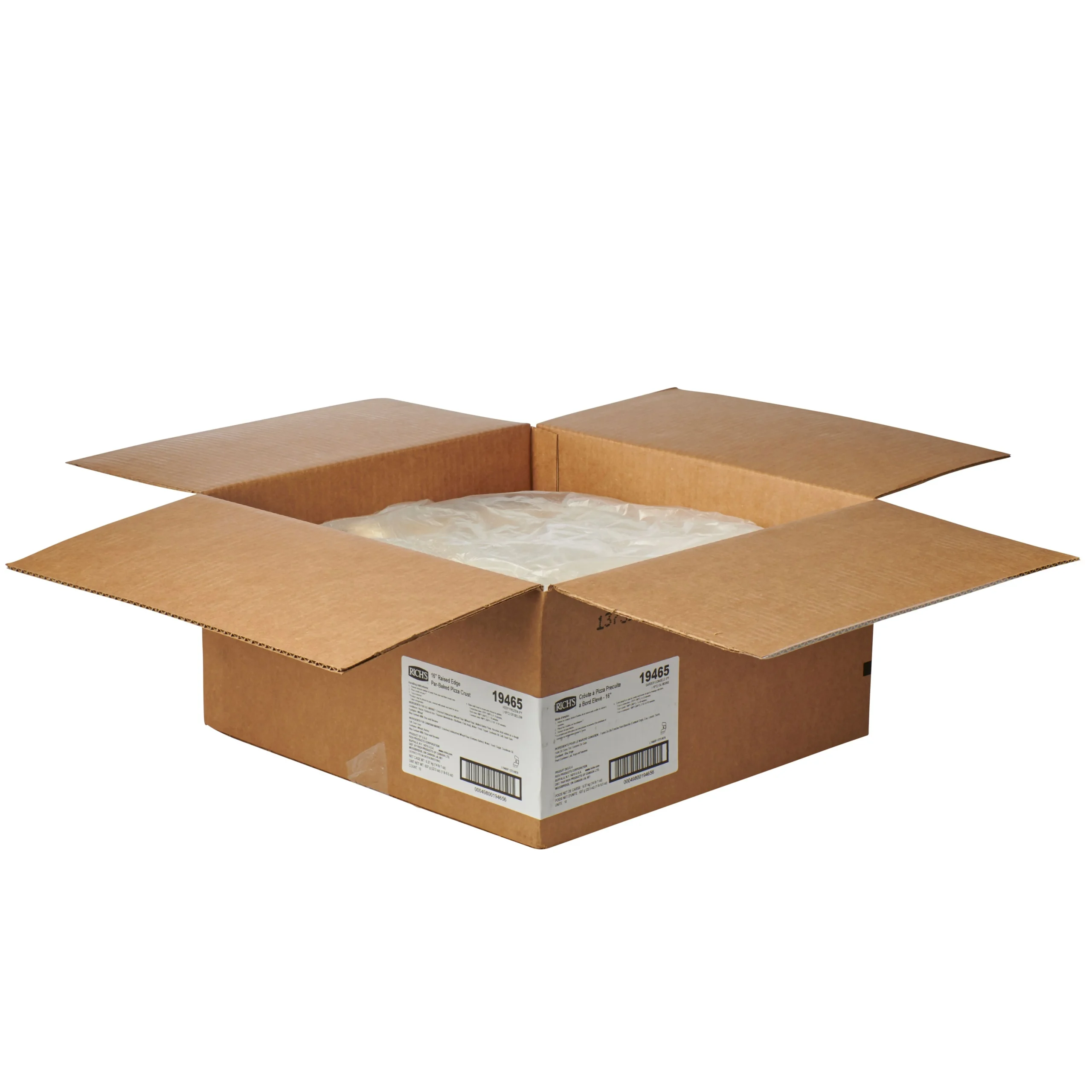Pizza Crust Par Baked Raised Edge 6 Inch 22.5 Ounce Size - 10 Per Case.
