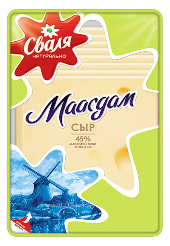 SVALIA Maasdam Sliced Cheese 45% 150g/18pack