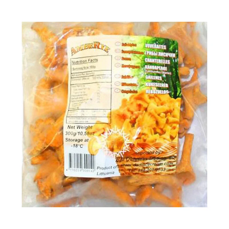 AMBERYE Frozen Chanterelle Mushrooms 300g/24pack