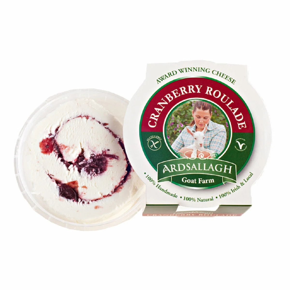 Ardsallagh Goat Farm Goats Cheese Cranberry Roulade 165g