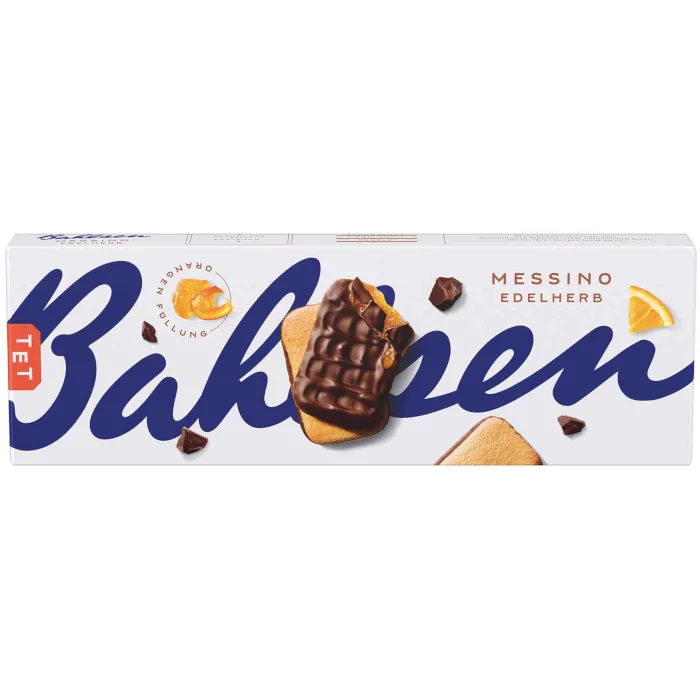 Bahlsen Messino Edelherb Feingebäck mit Orangenfruchtfüllung 125g