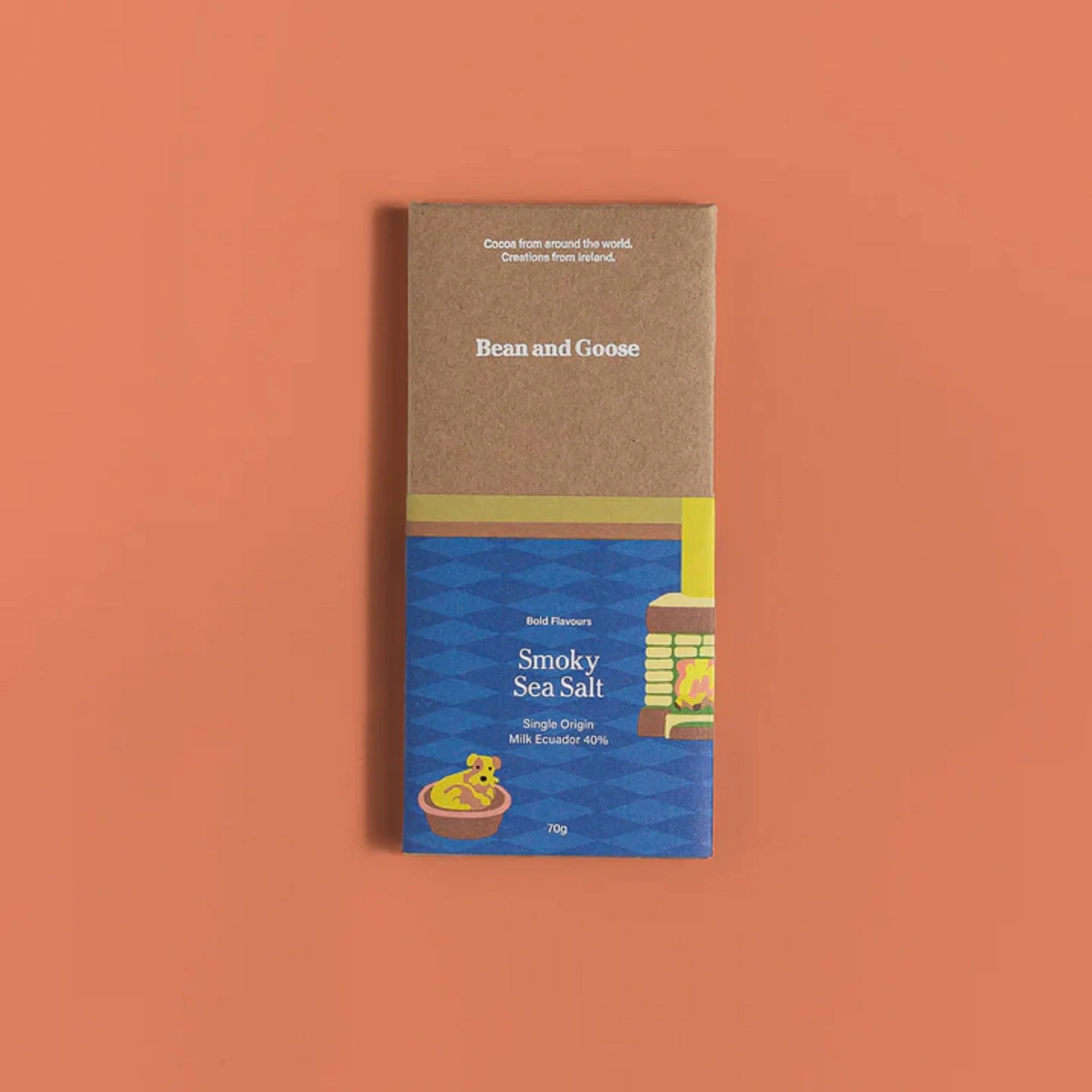 Bean and Goose Smoky Sea Salt Single Origin Milk Ecuador 40% 70g