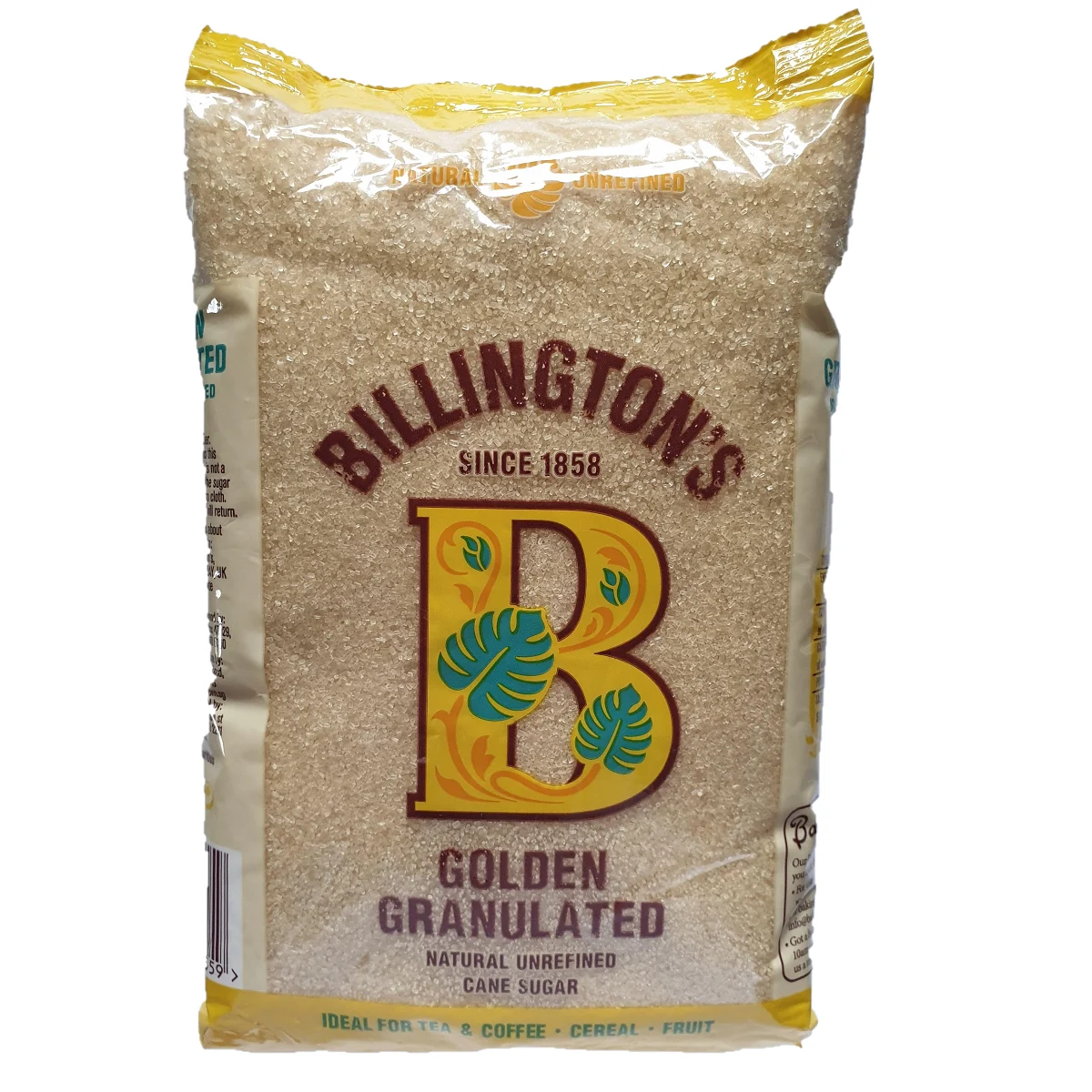 Billington's Golden Granulated Natural Unrefined Cane Sugar 1kg