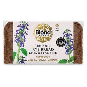 Biona Organic Chia & Flax Seed Rye Bread 500g
