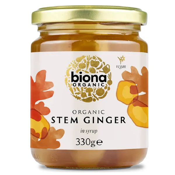 Biona Organic Stem Ginger in Syrup 330g