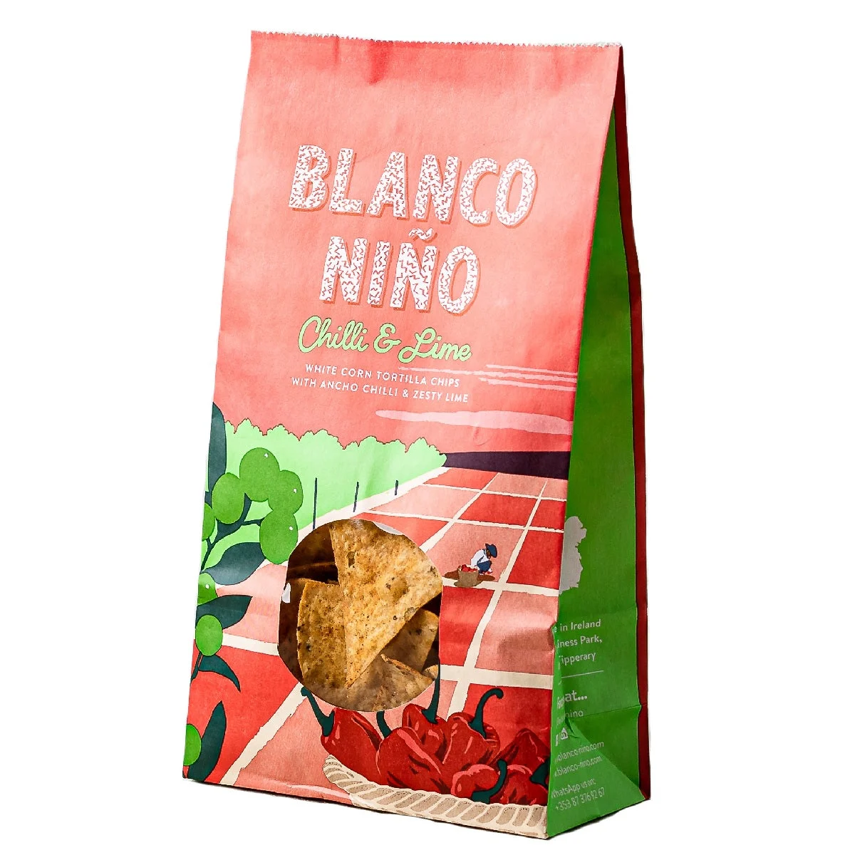 Blanco Nino Chilli & Lime White Corn Tortilla Chips with Ancho Chilli & Zesty Lime 170g