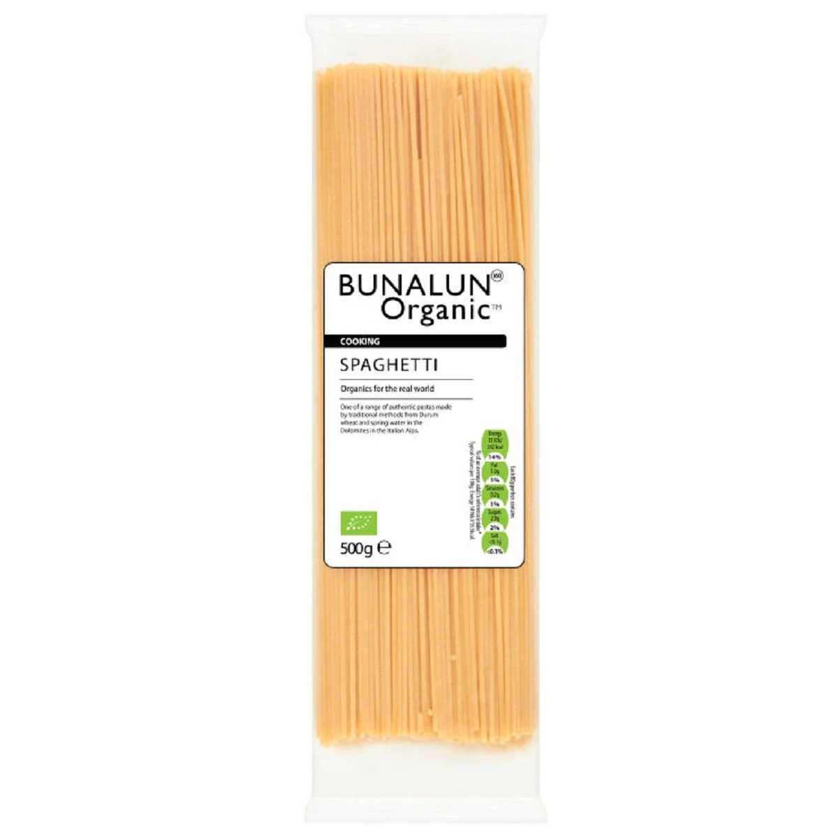 Bunalun Organic Spaghetti 500g