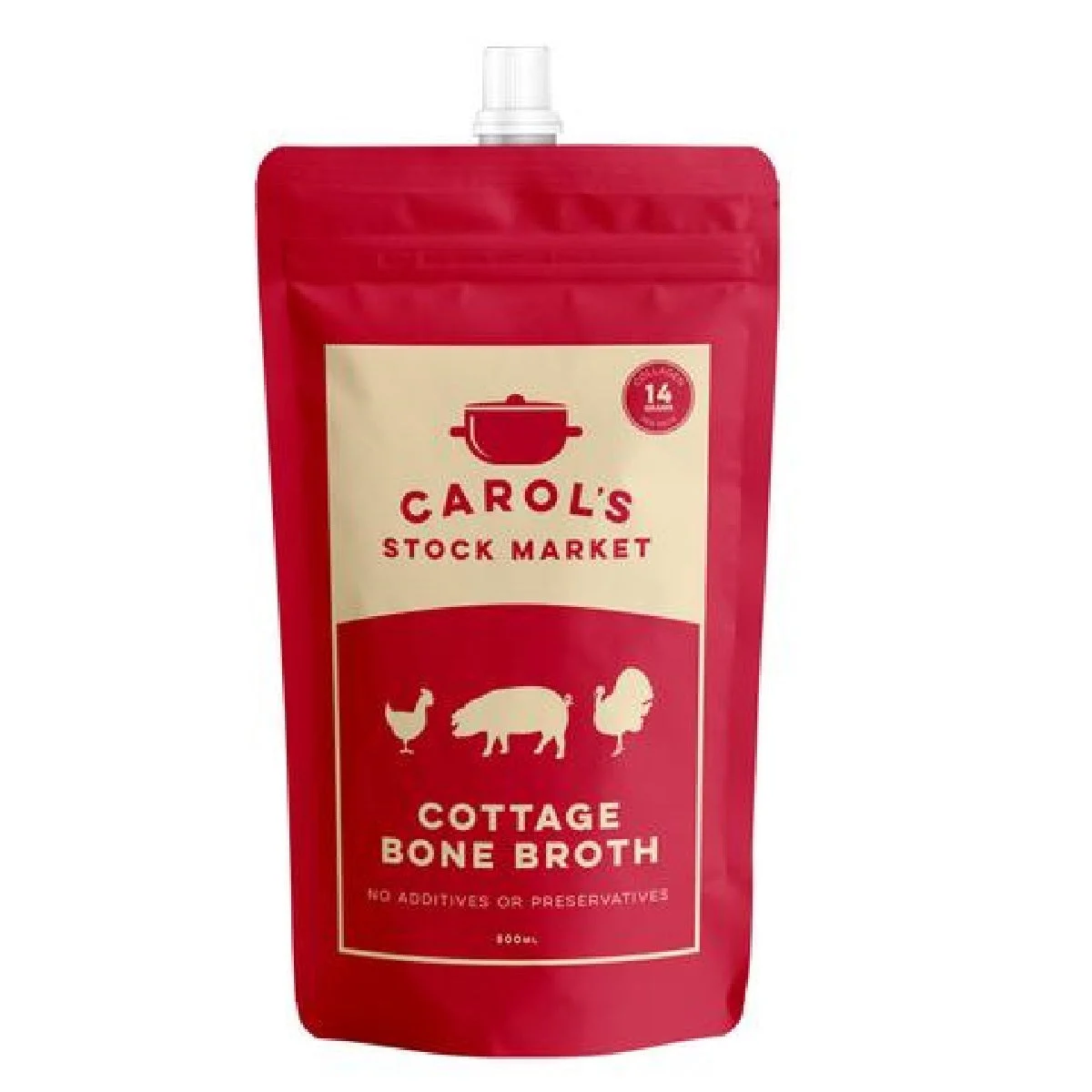Carol's Stock Market Cottage Bone Broth 500ml