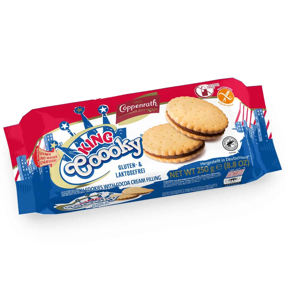 Coppenrath King Coooky Doppelkekse gluten- und laktosefrei 250g / 8.8oz