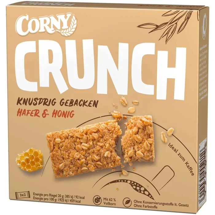 Corny Crunch Müsliriegel Hafer & Honig 120g