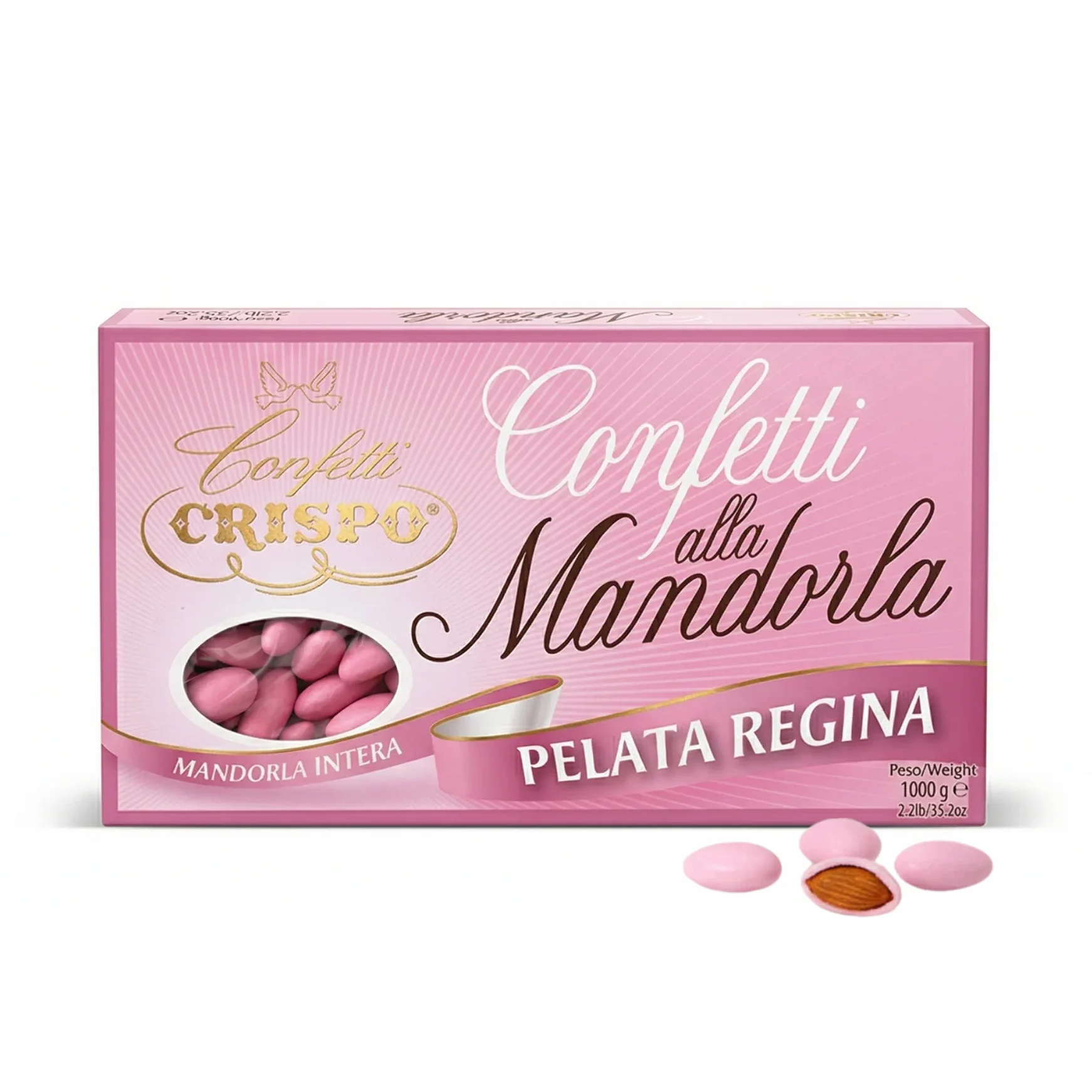 Crispo Confetti Almond Pelata Regina Rosa 1000g