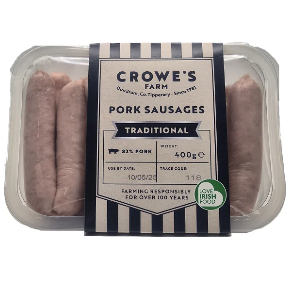 Crowe's Farm Traditional Pork Sausages 400g