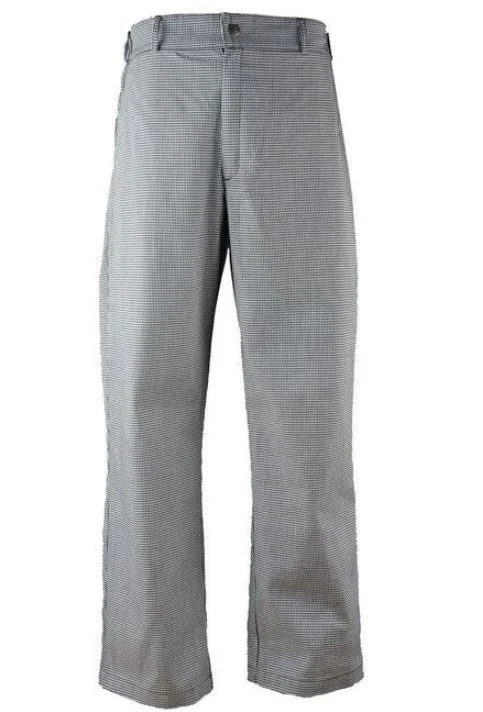 Trousers, Chef, Houndstooth, Medium, Poly/Cotton Blend,1 - 1 EACH